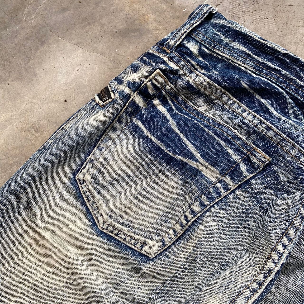 If Six Was Nine 💥Flare💥Vintage Edge Rupert Distressed Denim Size US 32 / EU 48 - 14 Thumbnail
