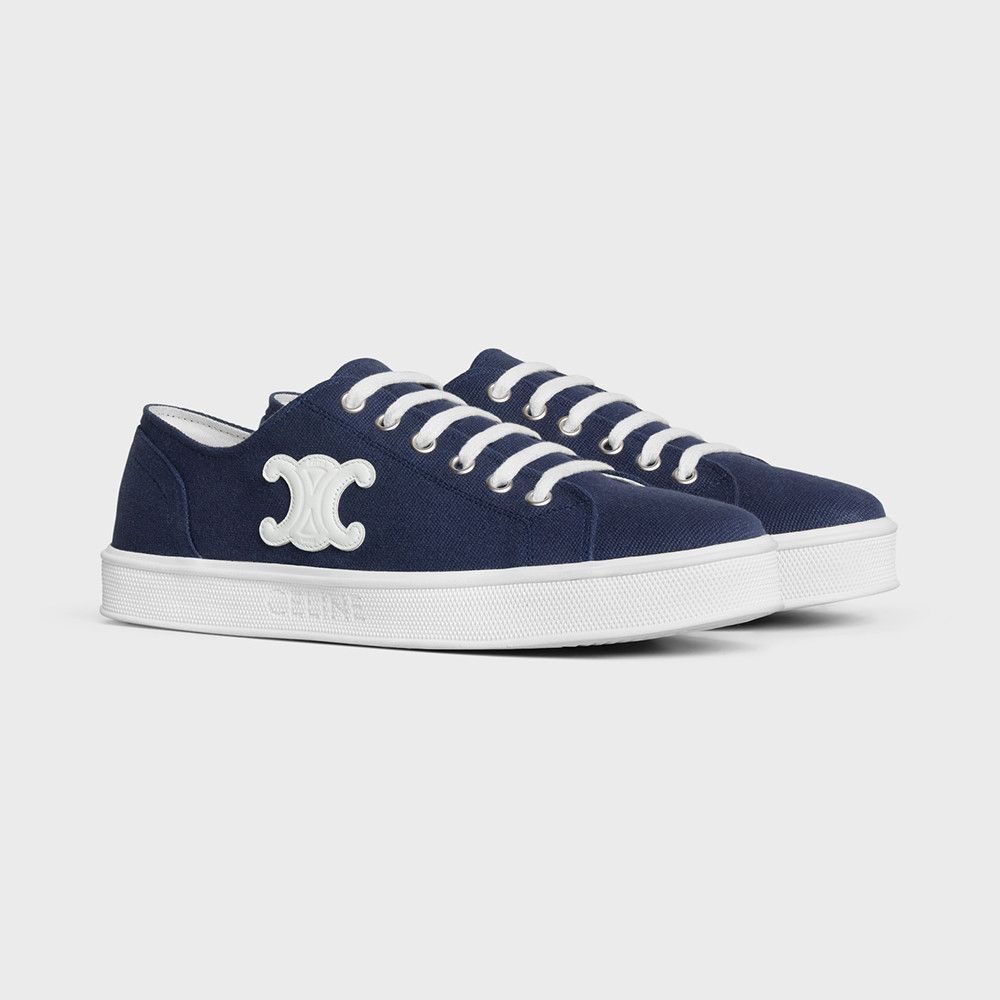 Celine o1bcso1str0625 355842220C Low-Top Sneakers in Navy Size US 8 / IT 38 - 4 Thumbnail