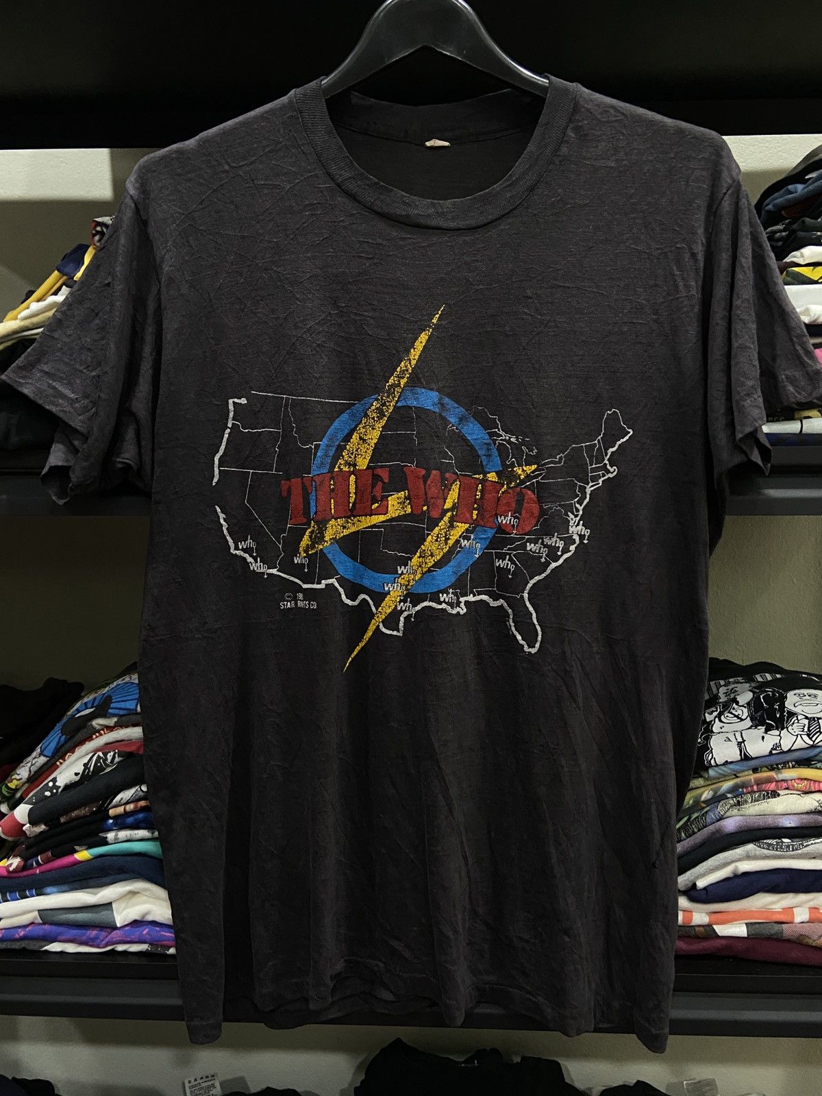 Band Tees × Vintage 🔥Rare Vintage 80s THE WHO Led Zeppelin Tour T-Shirt Size US L / EU 52-54 / 3 - 1 Thumbnail