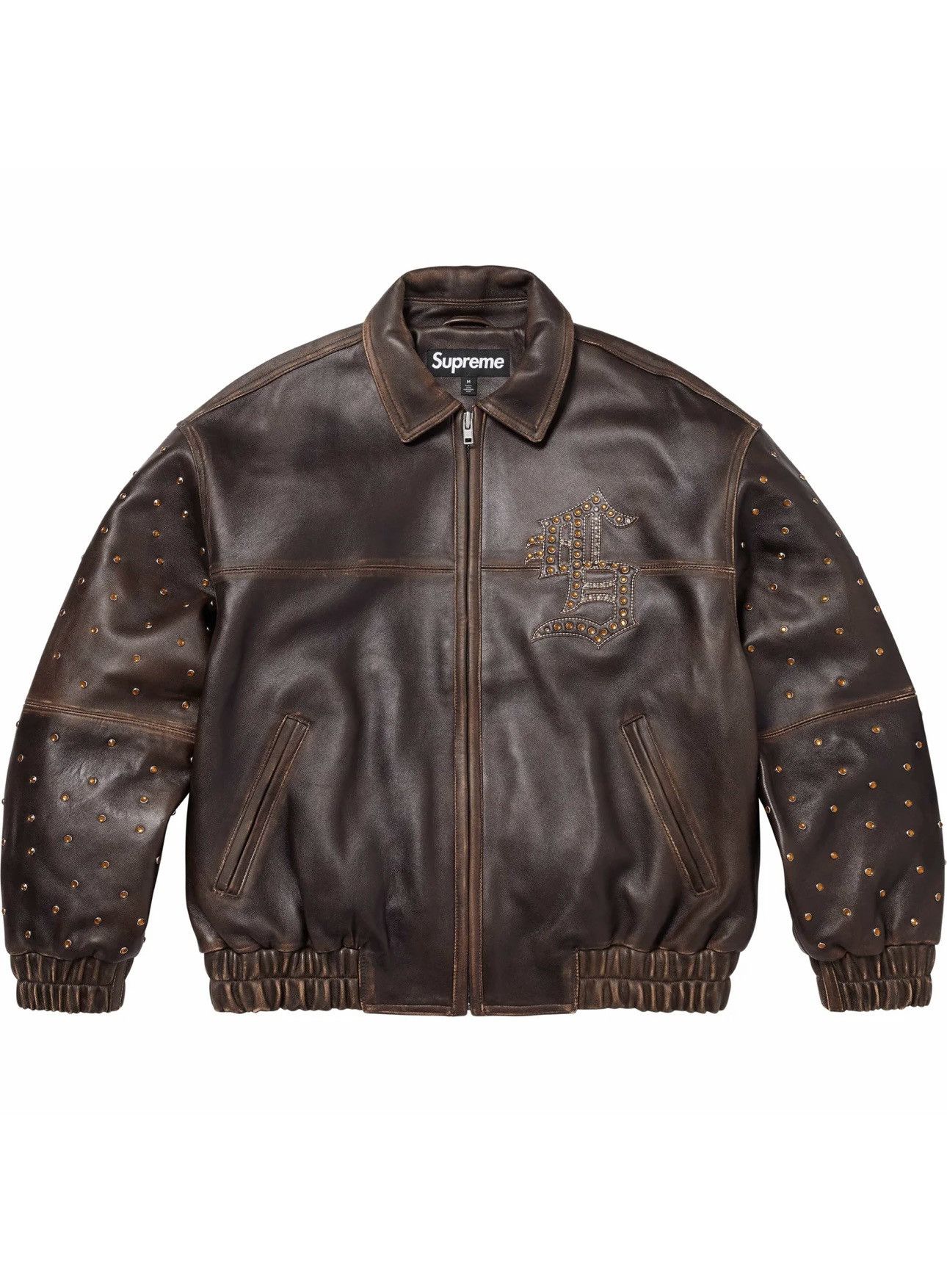 Supreme Gem Studded Leather Jacket - ジャケット・アウター