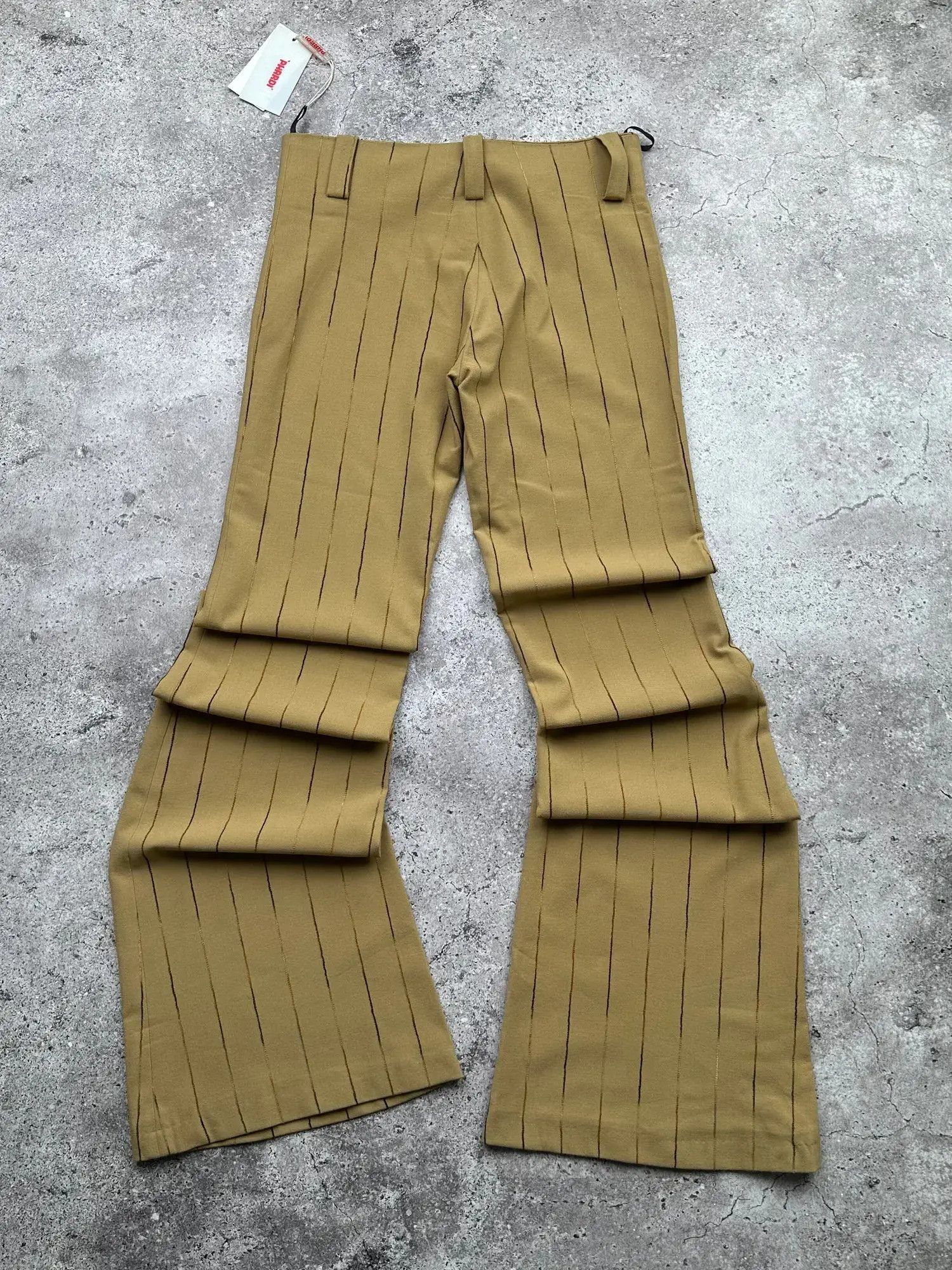 Japanese Brand Vintage Striped Flare Pants C19(V140) Size 25" / US 0 / IT 36 - 5 Thumbnail