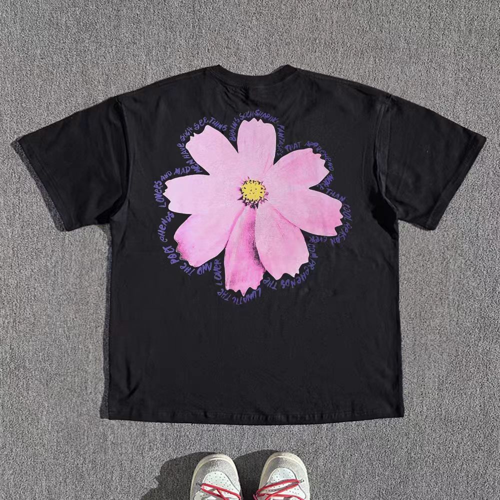 Vintage Floral print street style retro washed t-shirt Size US M / EU 48-50 / 2 - 1 Thumbnail