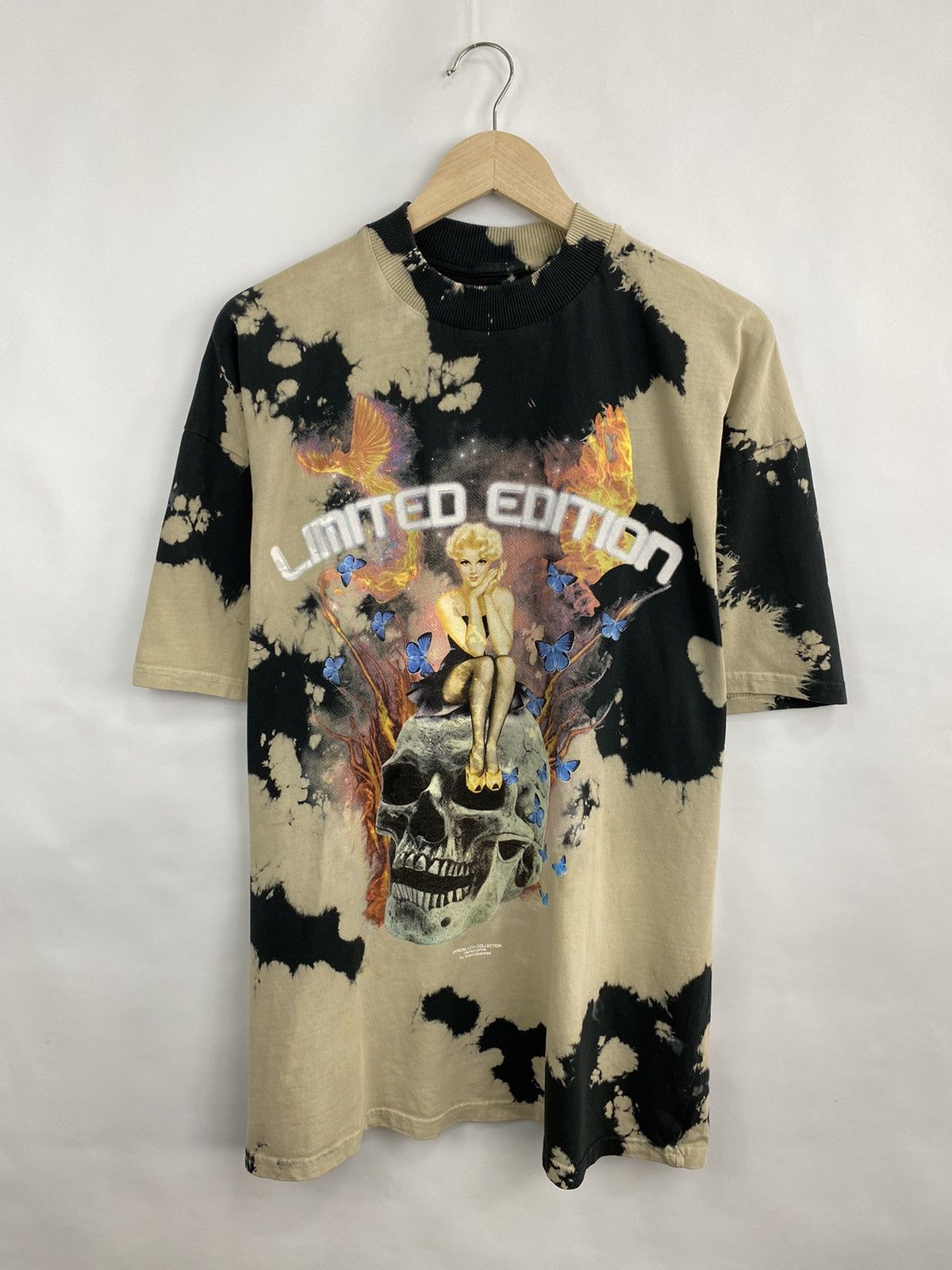 Vintage 💀 Vintage Skull Sexy Girl Fire Japan Style T-Shirt Rare Hype Size US XL / EU 56 / 4 - 3 Thumbnail
