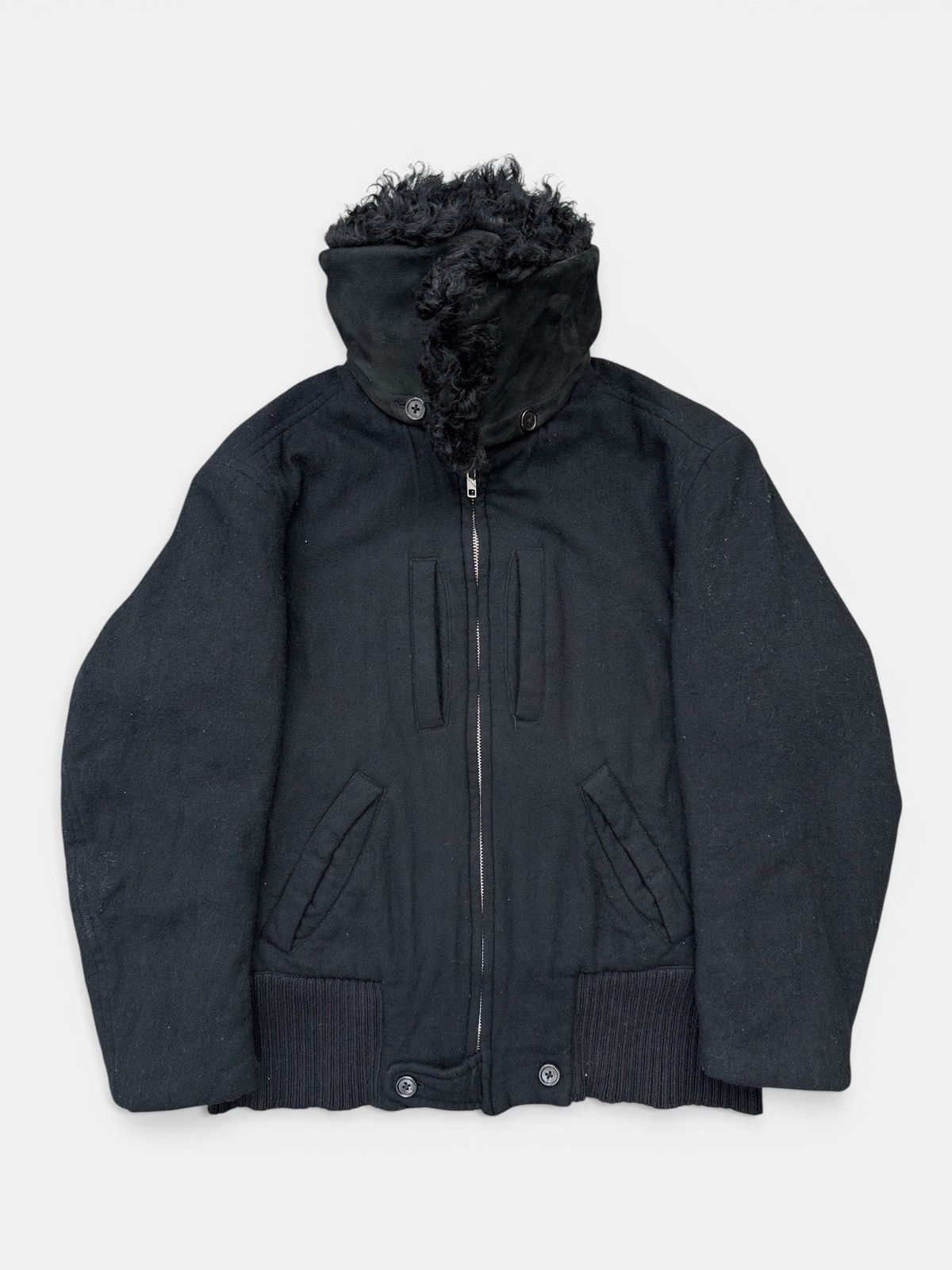 Ann Demeulemeester Ann Demeulemeester - AW07 Fur Collar Jacket Size US S / EU 44-46 / 1 - 1 Thumbnail