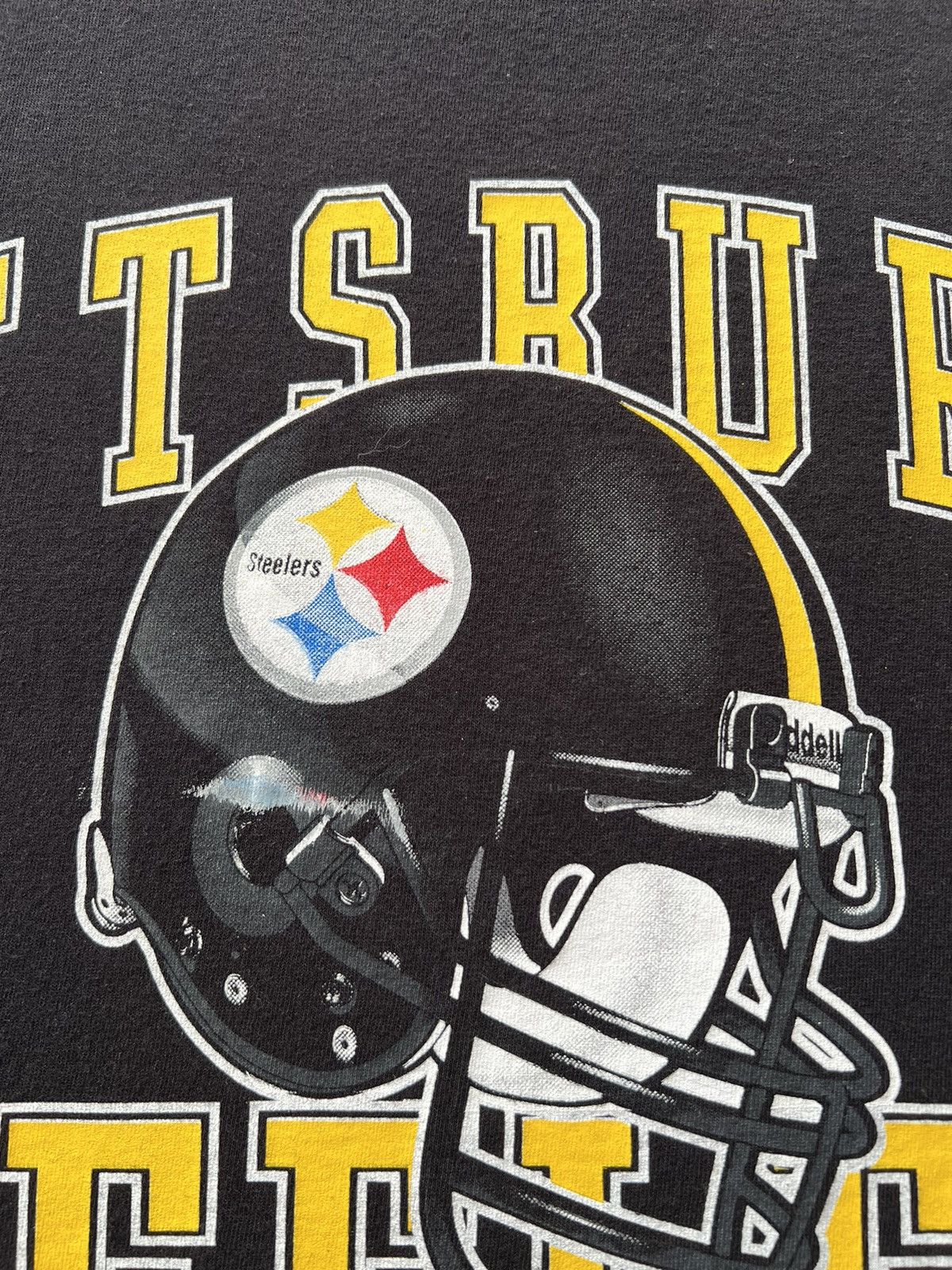 NFL Vintage 1998 Pittsburgh Steelers NFL Black T-shirt Size US XL / EU 56 / 4 - 6 Thumbnail