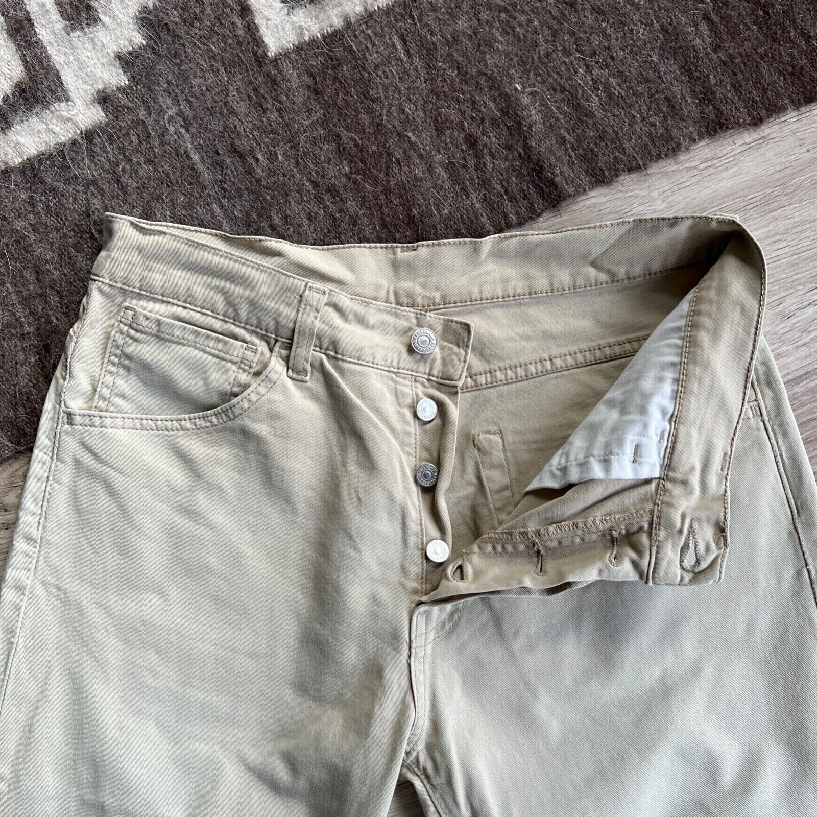 Levi's Levi's Vintage Beige Cotton Pants 8900AC Size US 31 - 4 Thumbnail