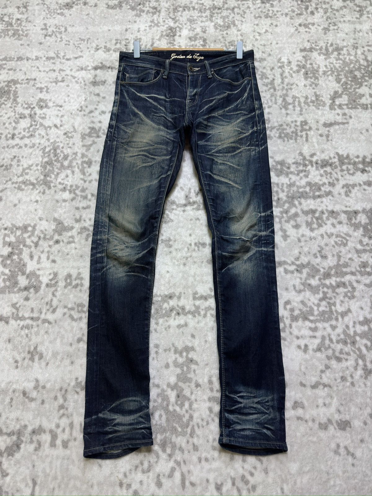 GOSTAR DE FUGA GOSTAR de FUGA Whiskered Honeycomb Faded Jeans Japan Size US 30 / EU 46 - 1 Thumbnail