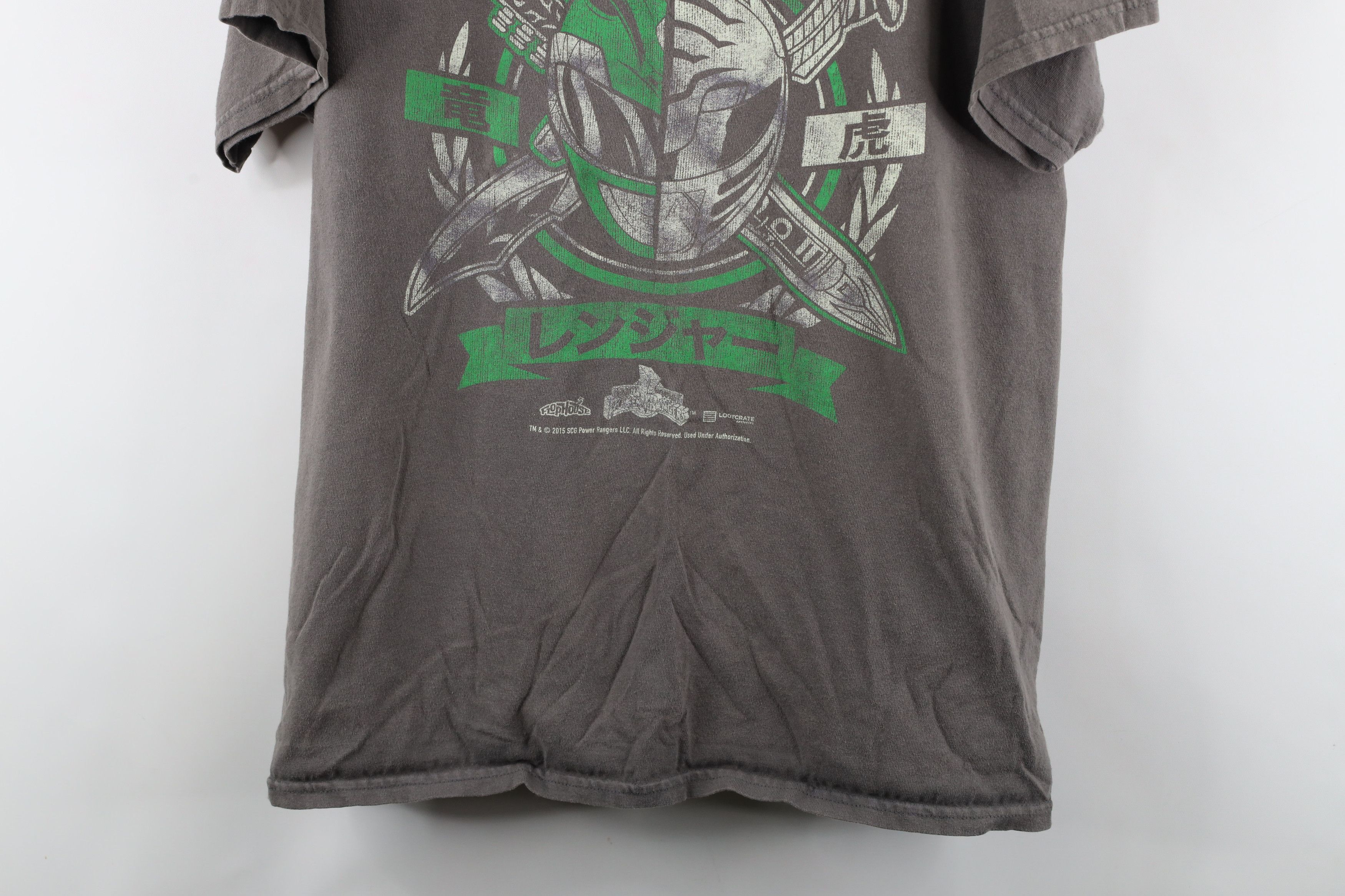 Vintage Vintage Y2K Power Rangers Short Sleeve T-Shirt Gray Cotton Size US XL / EU 56 / 4 - 3 Thumbnail