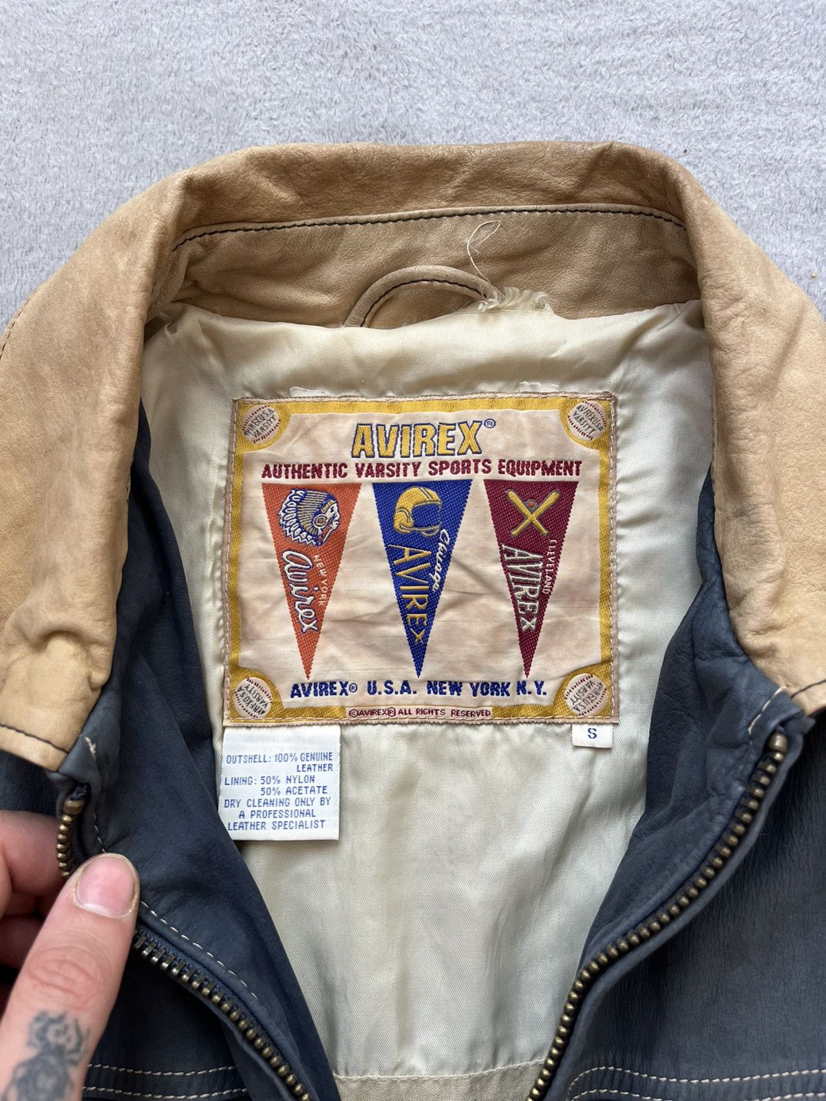 Avirex Authentic Vintage Avirex Varsity Jacket – “Trenton T-Birds” Size US S / EU 44-46 / 1 - 6 Thumbnail