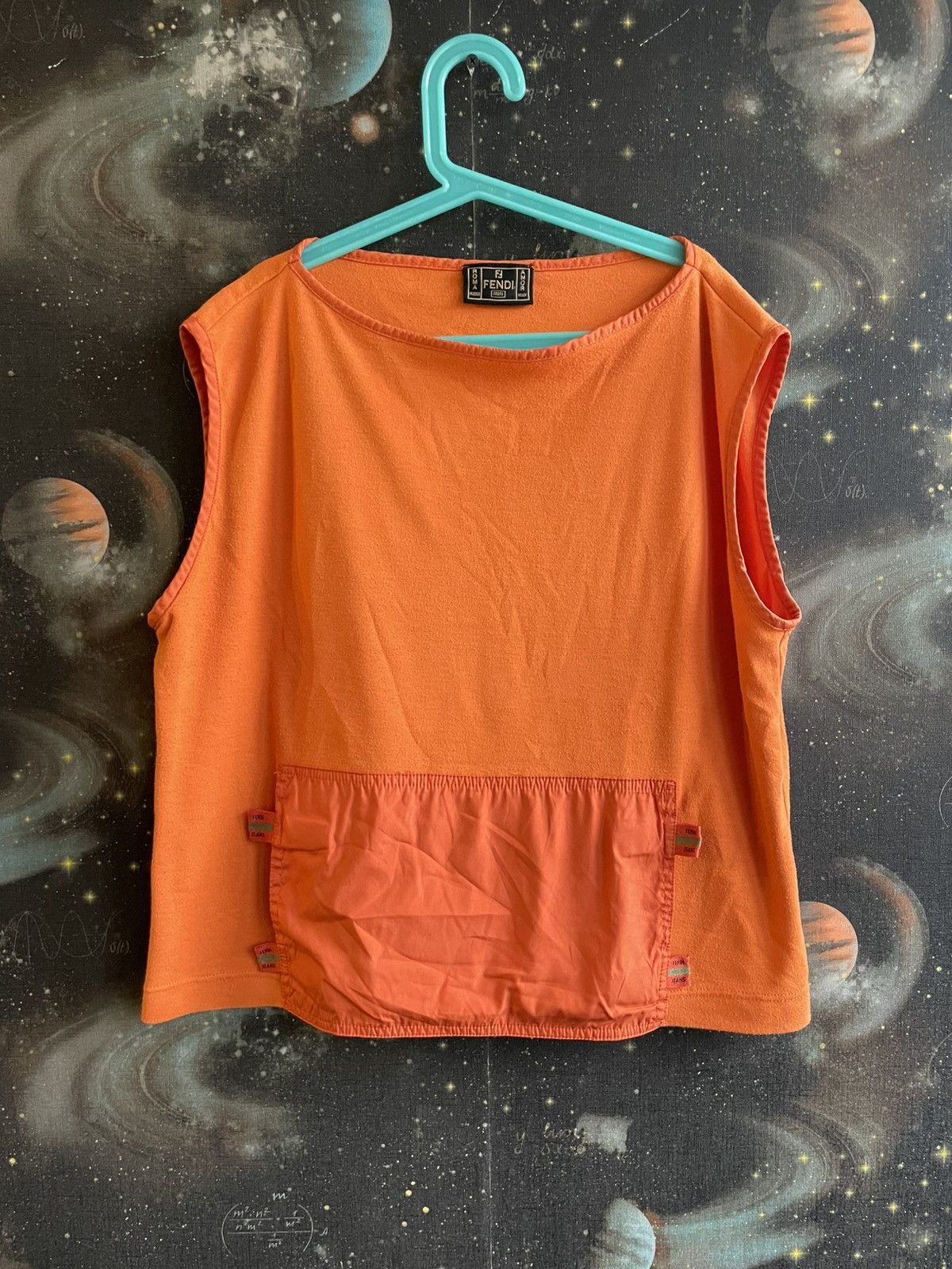 Fendi Archive Fendi jeans Tank Top Tee T-shirt Size L / US 10 / IT 46 - 1 Thumbnail