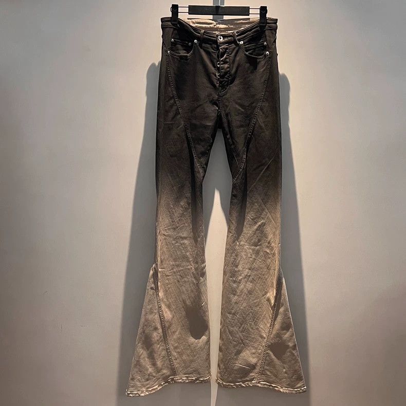 Rick Owens rick owens SS24 Spray Worn Gradient Flared Pants Size US 30 / EU 46 - 1 Thumbnail