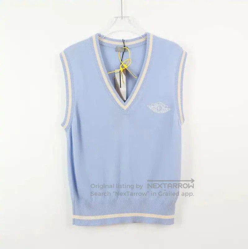 Dior Dior Sky Blue Men's Vest Cardigan . Size US L / EU 52-54 / 3 - 1 Thumbnail