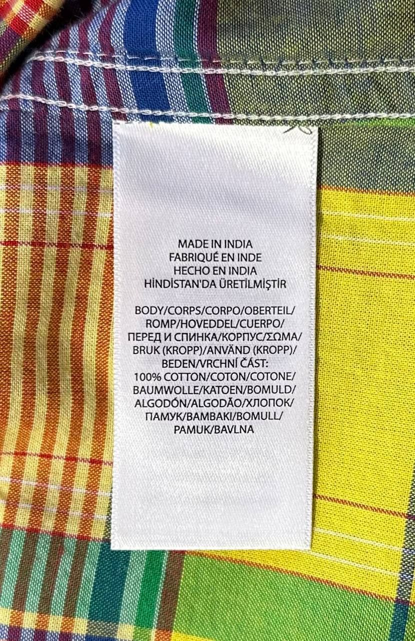 Polo Ralph Lauren Polo Ralph Lauren Men Classic Fit Madras Popover Plaid Shirt Size US M / EU 48-50 / 2 - 10 Thumbnail