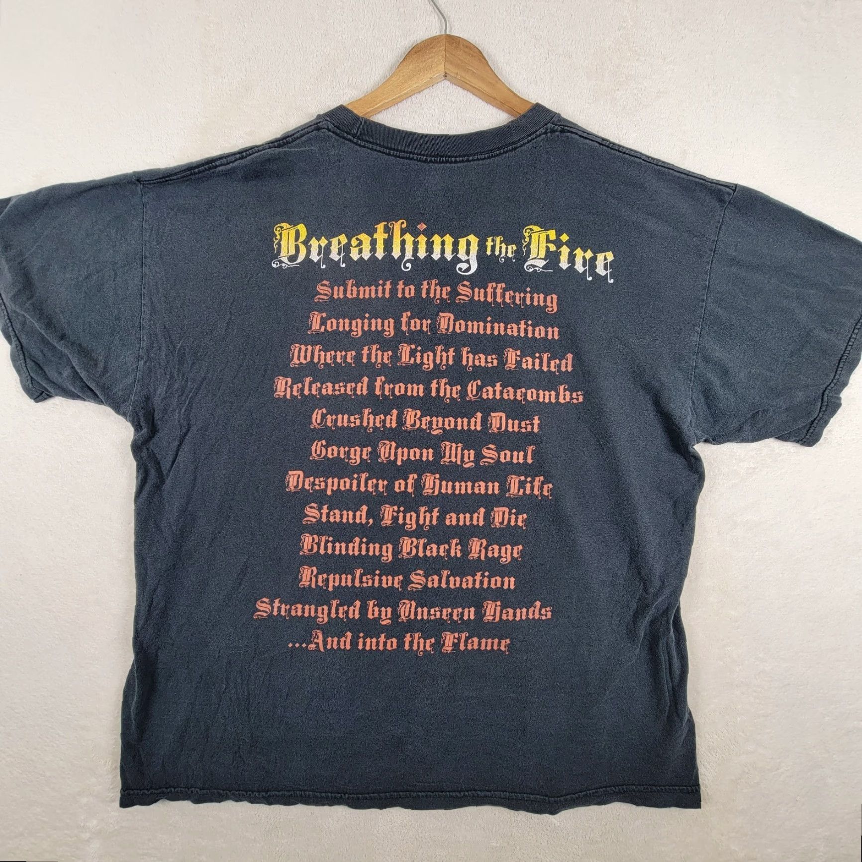 Etro Rare Skeletonwitch Breathing The Fire Shirt 2XL Black Retro Y2K Graphic Men Size US XXL / EU 58 / 5 - 4 Thumbnail
