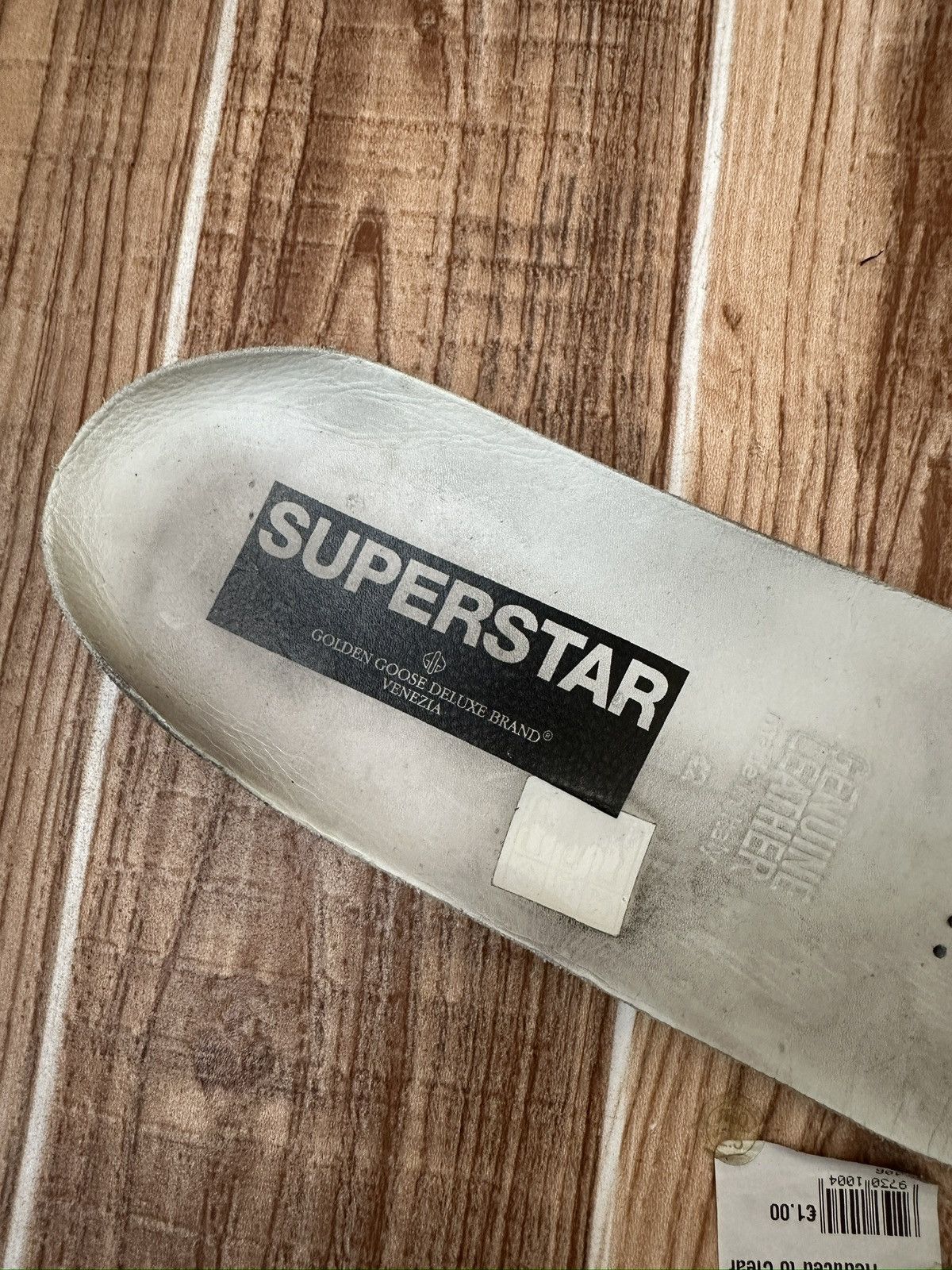Golden Goose Golden Goose Superstar Black Leather Suede Lowtop Sneaks Size US 9 / EU 42 - 22 Thumbnail