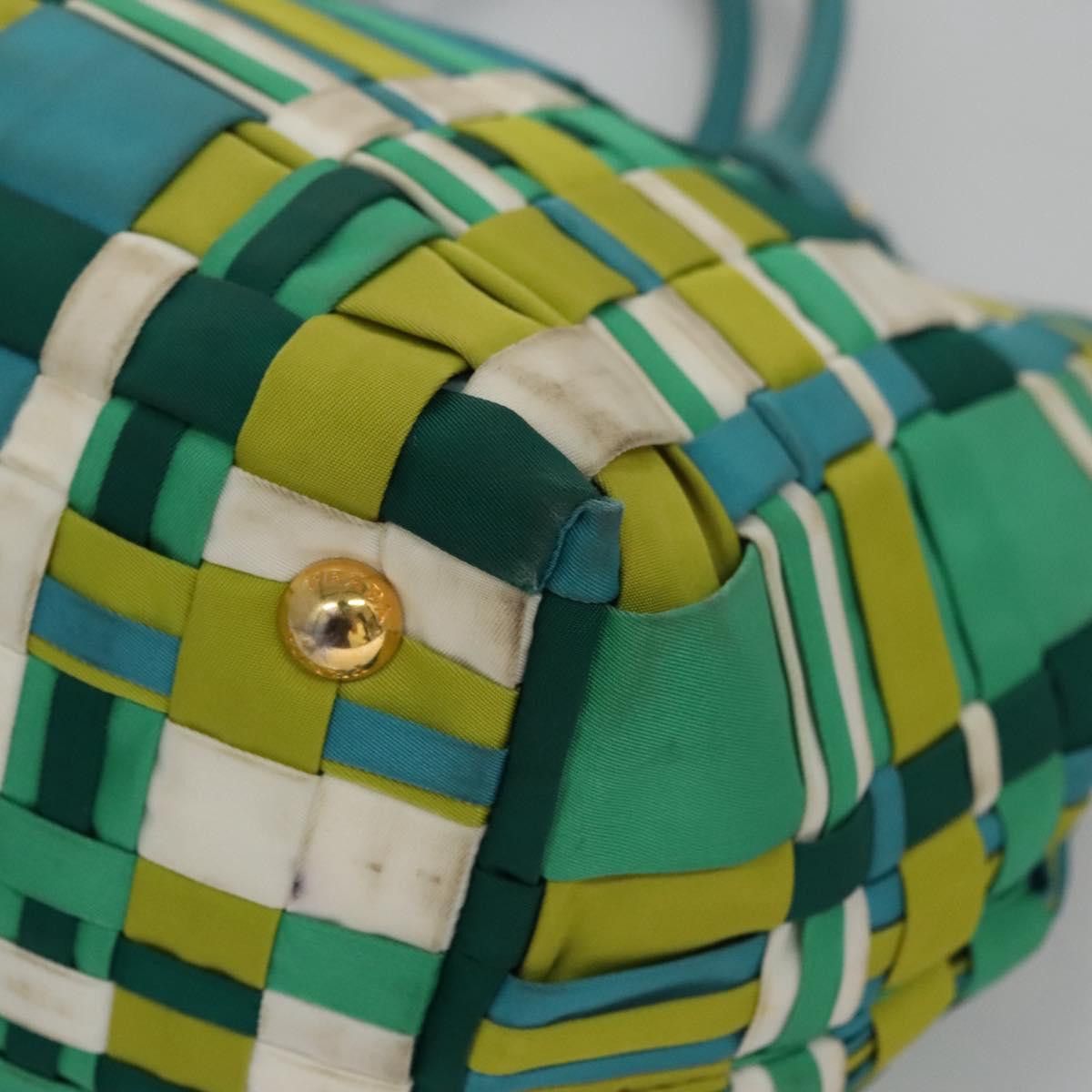Prada PRADA Hand Bag Nylon Green Size ONE SIZE - 16 Thumbnail