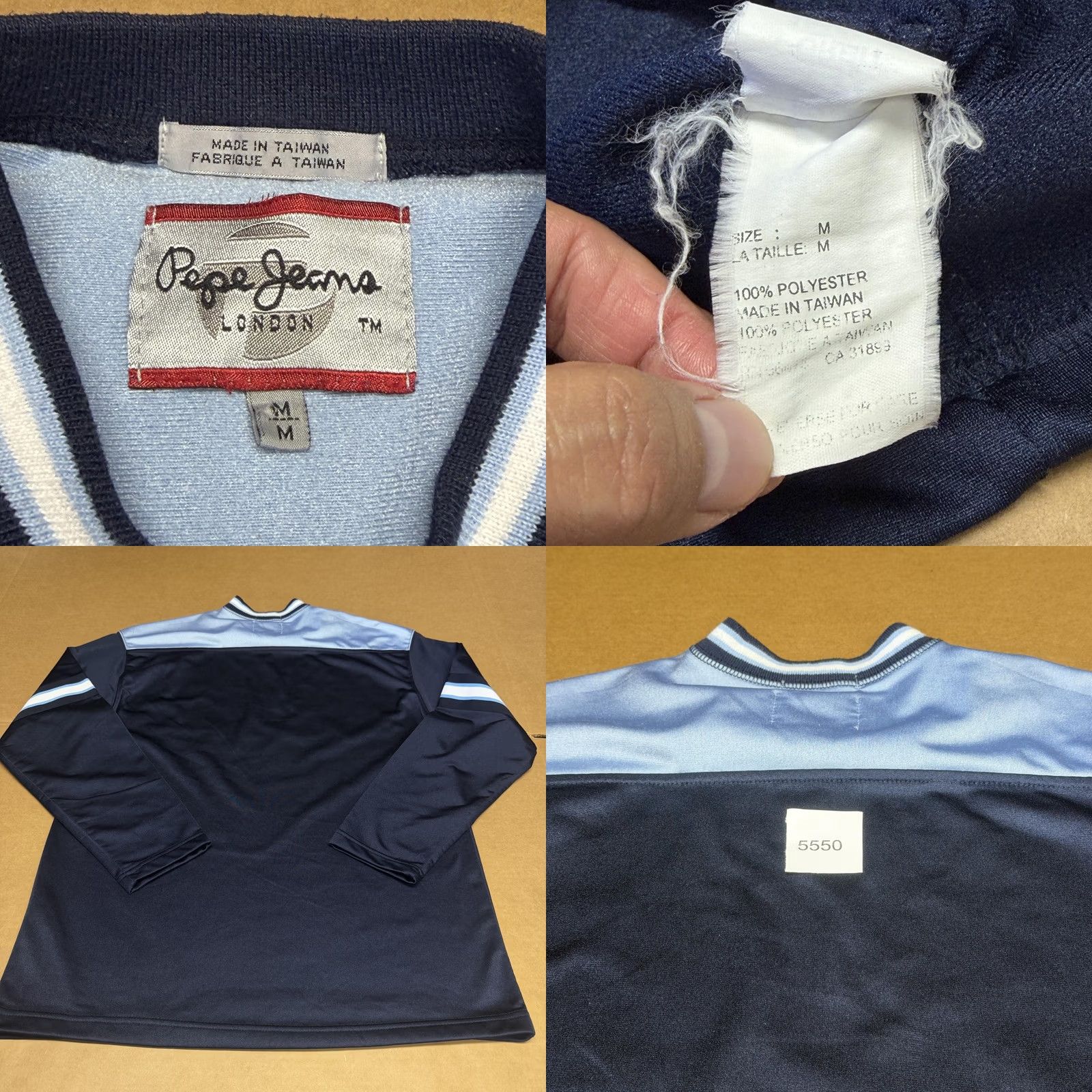 Pepe Jeans Pepe Jeans Shirt Mens Medium Blue Long Sleeve Logo Graphic Tee Size US M / EU 48-50 / 2 - 8 Thumbnail