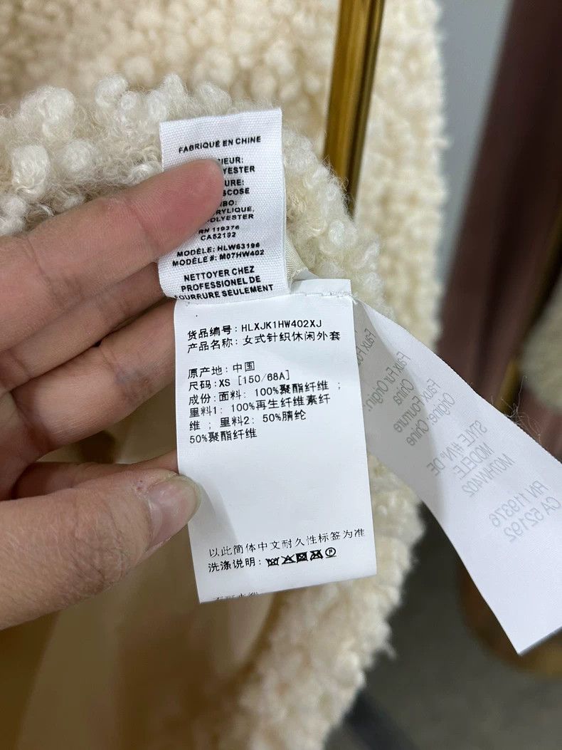 Other HELMUT LANG White lamb fur coat Size XS / US 0-2 / IT 36-38 - 5 Thumbnail