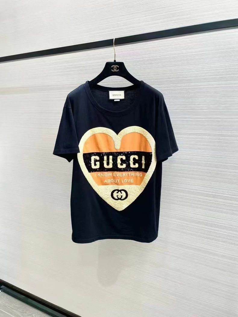 Gucci Gucci Love sequin short-sleeved T-shirt Size S / US 4 / IT 40 - 1 Thumbnail