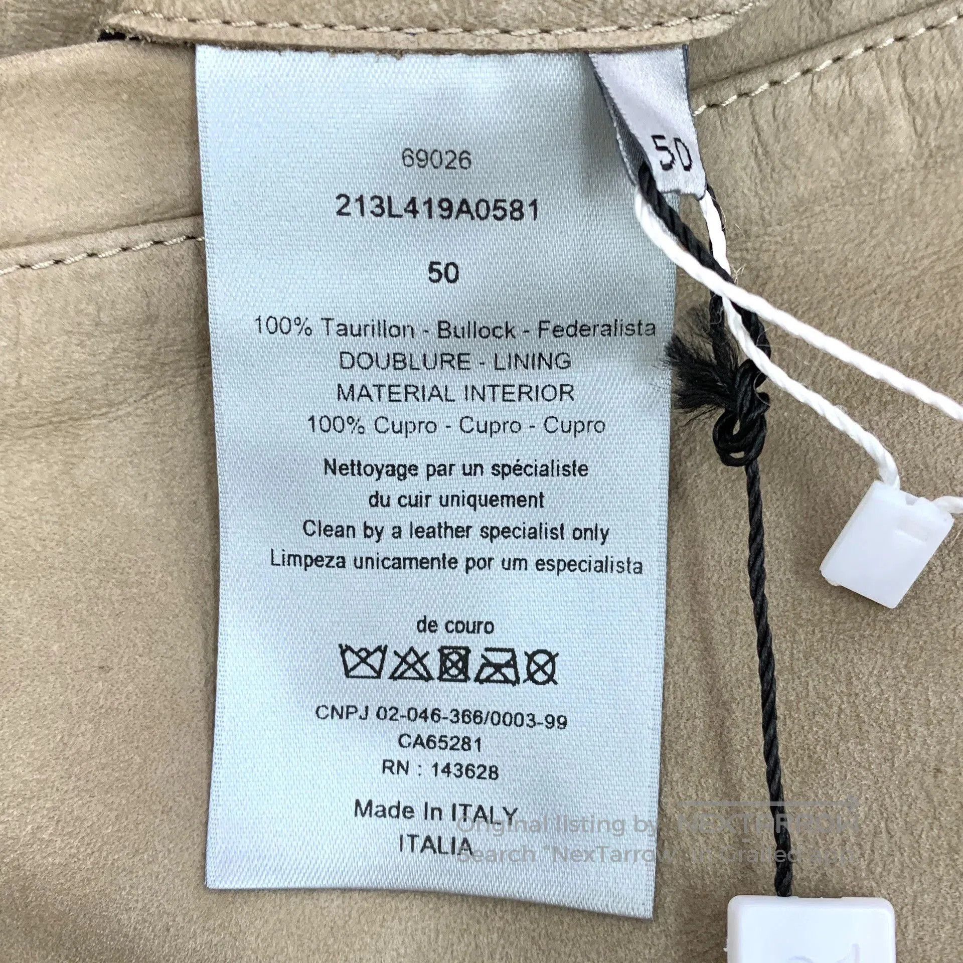 Dior Dior Brown Leather Hooded Jacket. Size US L / EU 52-54 / 3 - 7 Thumbnail