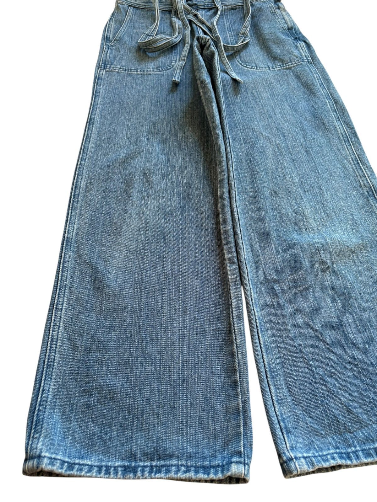 Japanese Brand SALES🔥Vintage Japanese Brand Blue Wash Suspender Baggy Jean Size US 30 / EU 46 - 6 Thumbnail