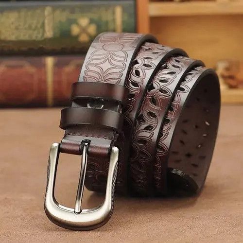 VIBE Genuine Leather Belts Size ONE SIZE - 6 Thumbnail