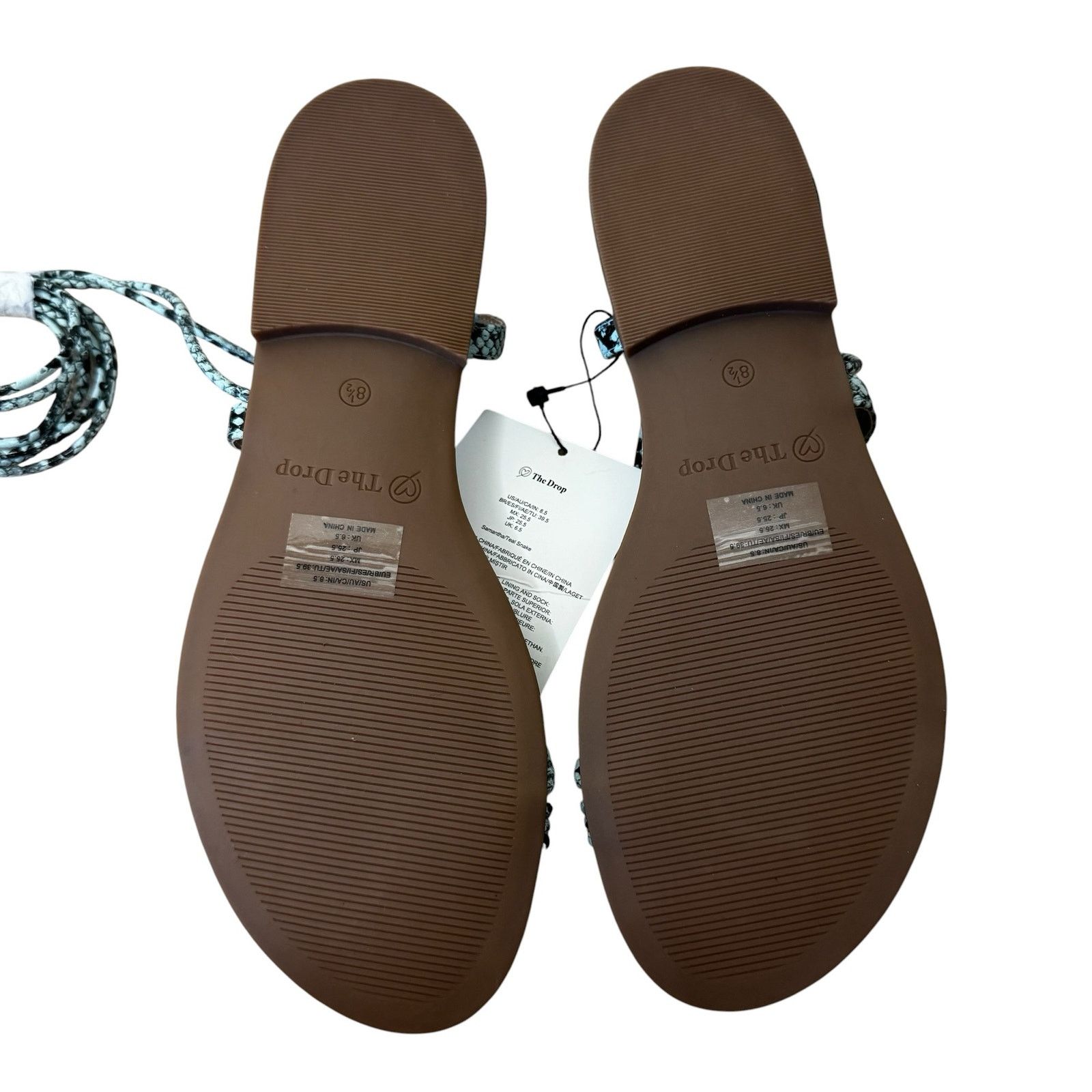 Other THE DROP Samantha Teal Snake Gladiator Strappy Sandal 8.5 Size US 8.5 / IT 38.5 - 2 Thumbnail