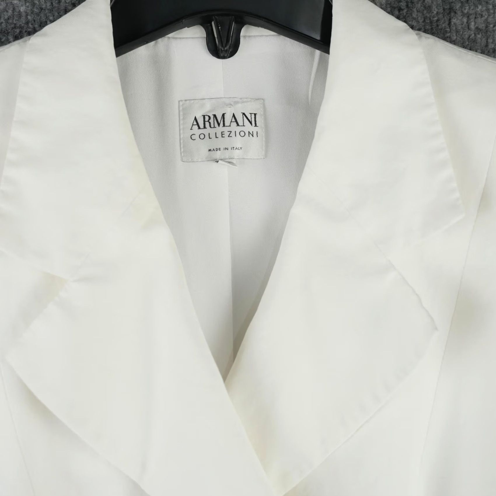 Armani Armani Collezioni Womens Blazer White Double Breasted Suit Jacket Made Italy Size XL / US 12-14 / IT 48-50 - 3 Thumbnail
