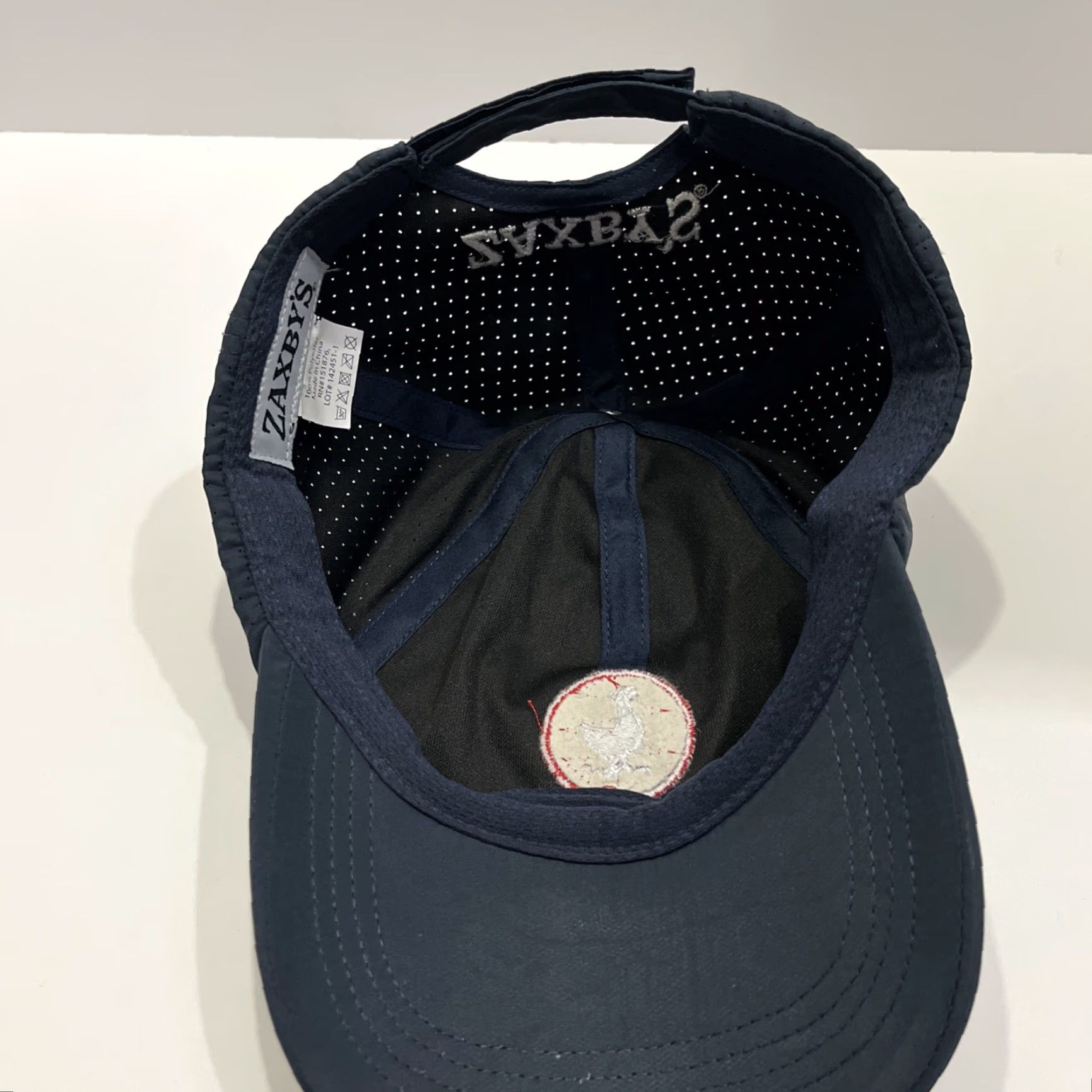 Vintage Zaxbys Hat Mens One Size Blue Baseball Cap Solid Pattern Size ONE SIZE - 5 Thumbnail