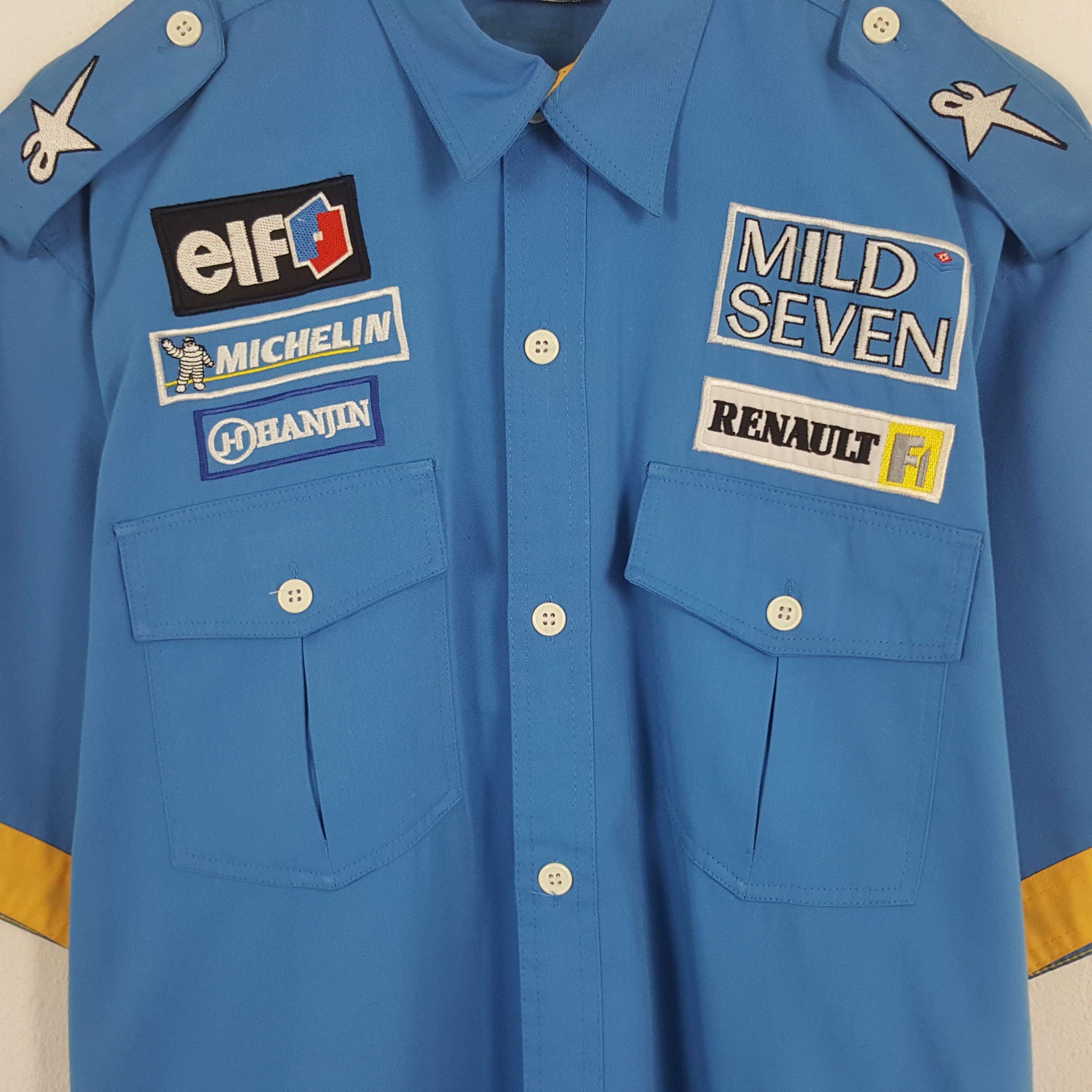Vintage Vintage Mild Seven Sport Worker Uniform Button Up Shirt Size US L / EU 52-54 / 3 - 4 Thumbnail