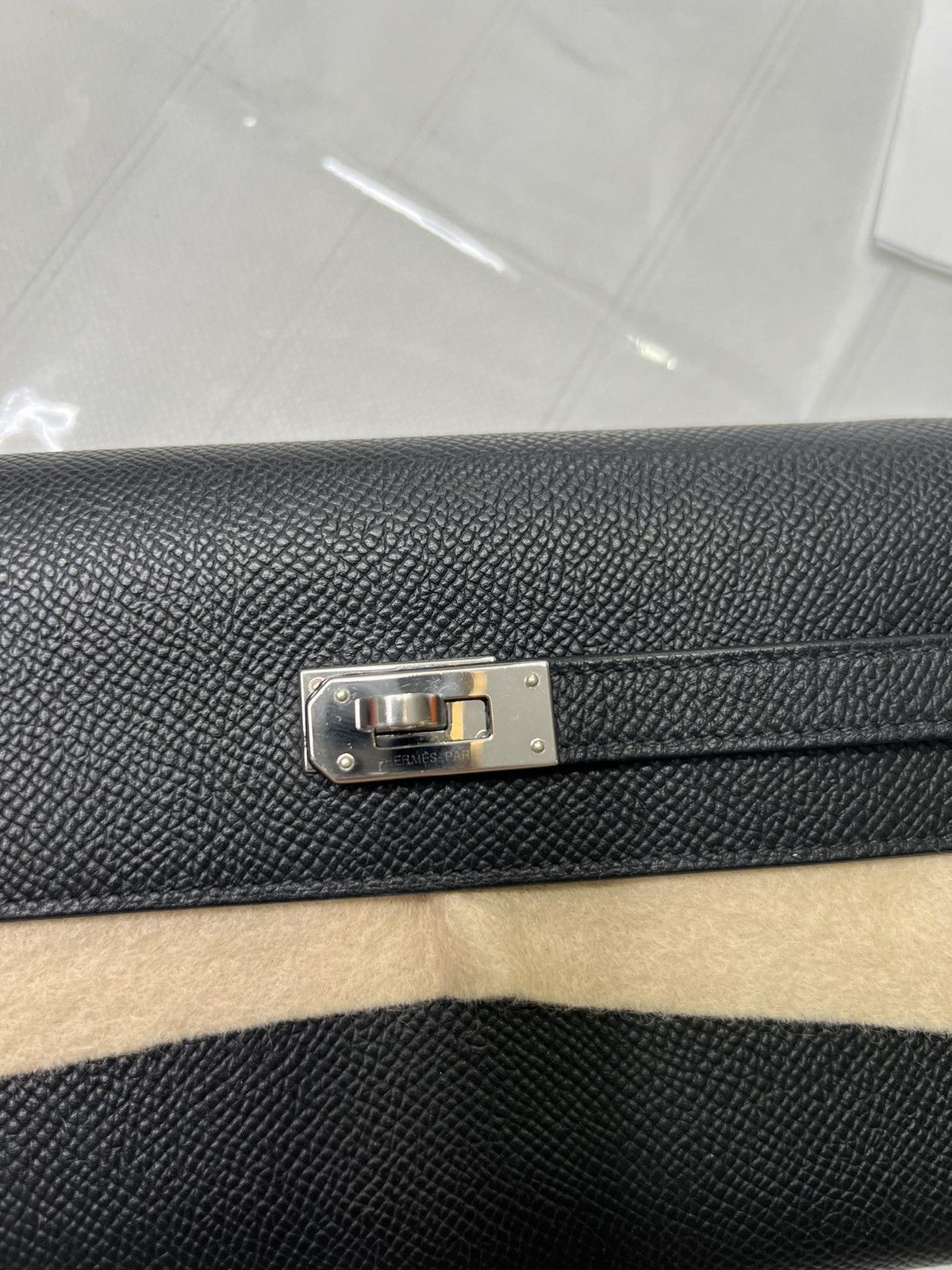 Hermes Hermes 2025 Kelly To Go Epsom Black / Silver Leather Bag Size ONE SIZE - 20 Thumbnail