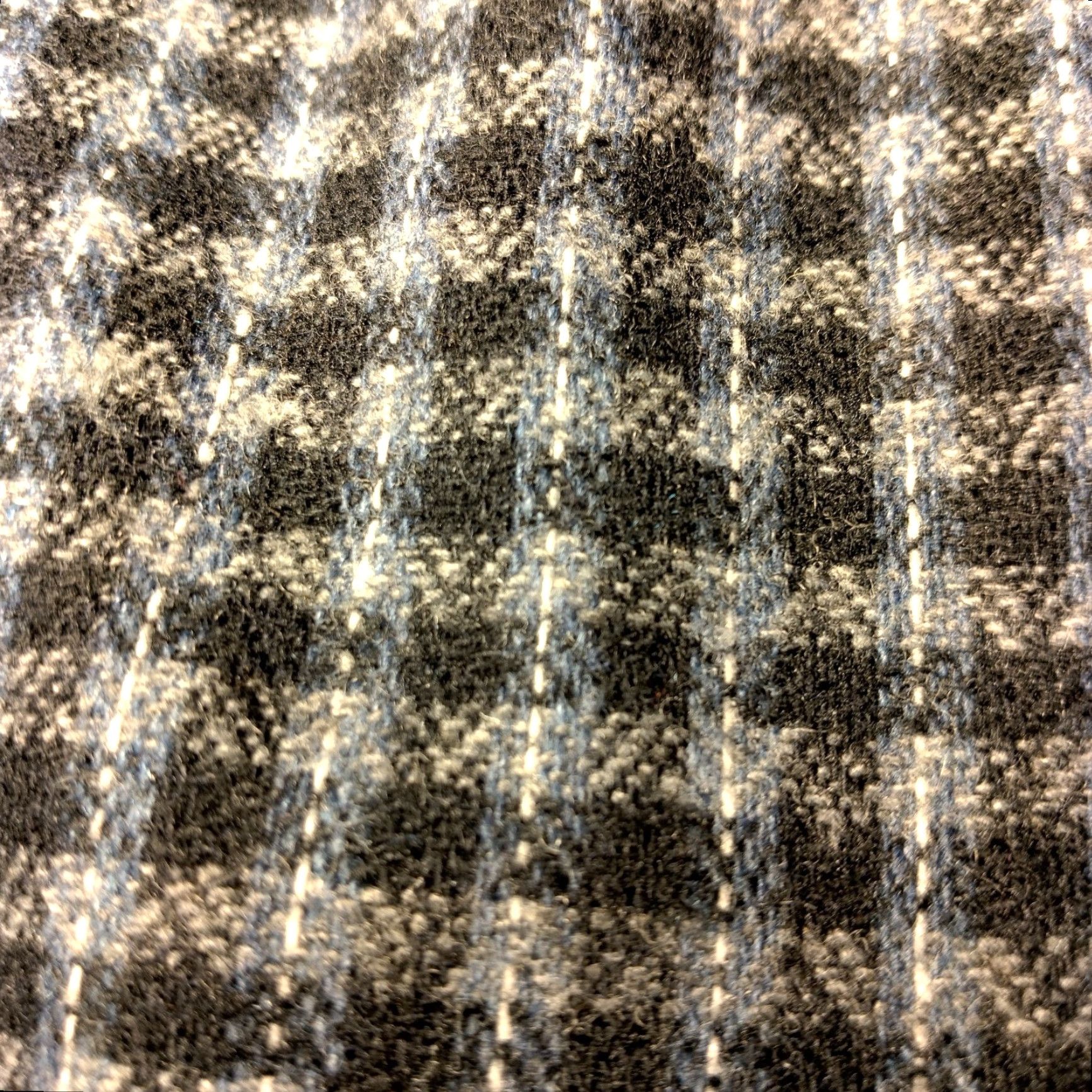 Oscar De La Renta VINTAGE Oscar de la Renta Skirt Women's Midi A-Line Plaid Wool Blend Button Front Size 9/10 Black Gray Blue Fall Winter Size 30" / US 8 / IT 44 - 6 Thumbnail