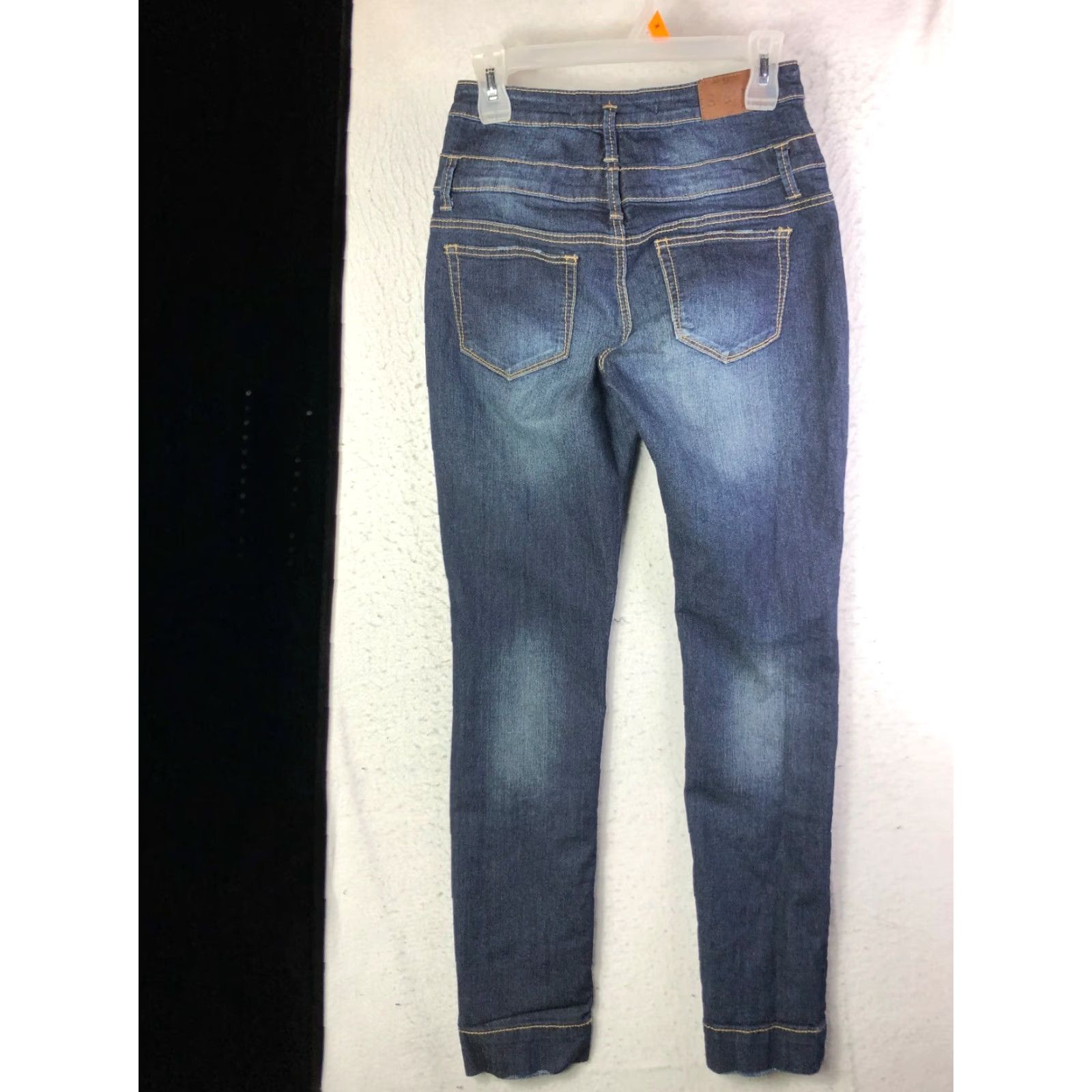Vintage Standards & Practices Juniors Size 9 High Rise Skinny Dark Wash Blue Denim Jeans Size 30" / US 8 / IT 44 - 5 Thumbnail