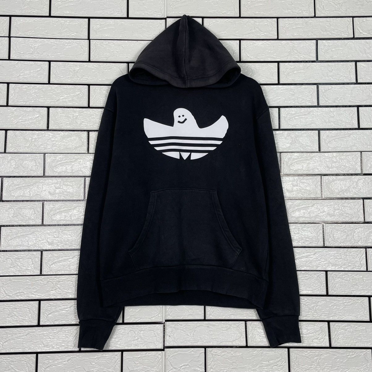 Adidas Adidas Big Logo Black Pullover Hoodie Size US M / EU 48-50 / 2 - 1 Thumbnail