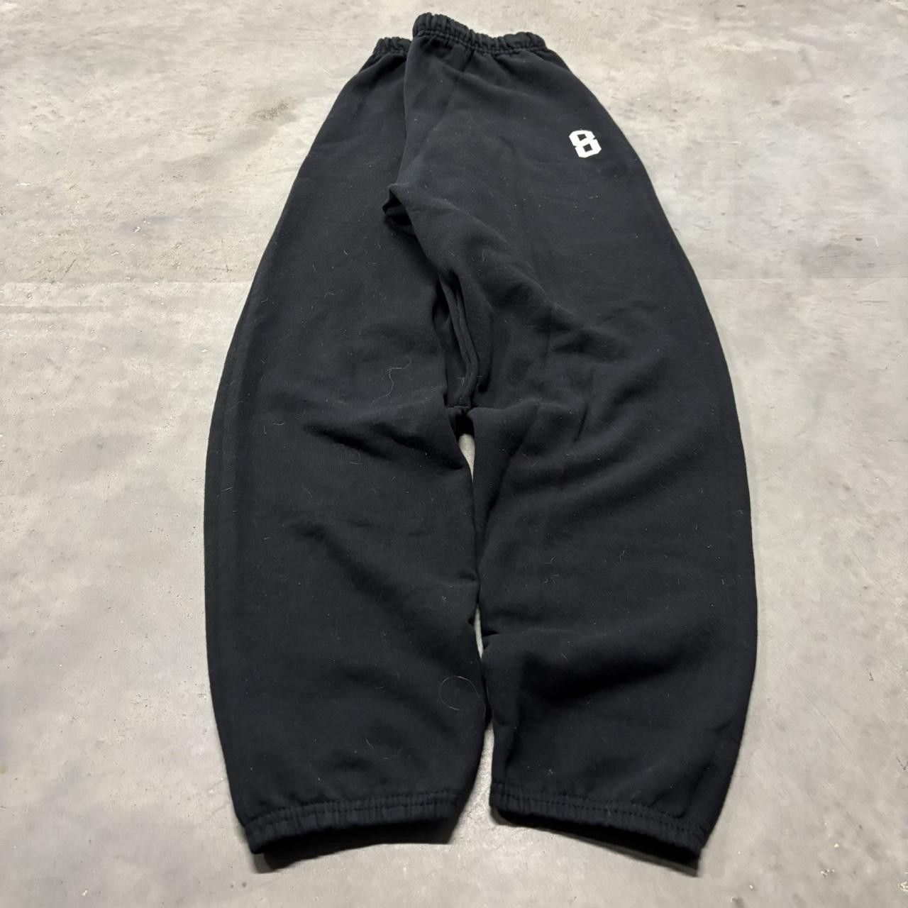 Japanese Brand × Vintage Crazy Vintage Y2K/2000s Black Essential Sweatpants! Size US 30 / EU 46 - 3 Thumbnail