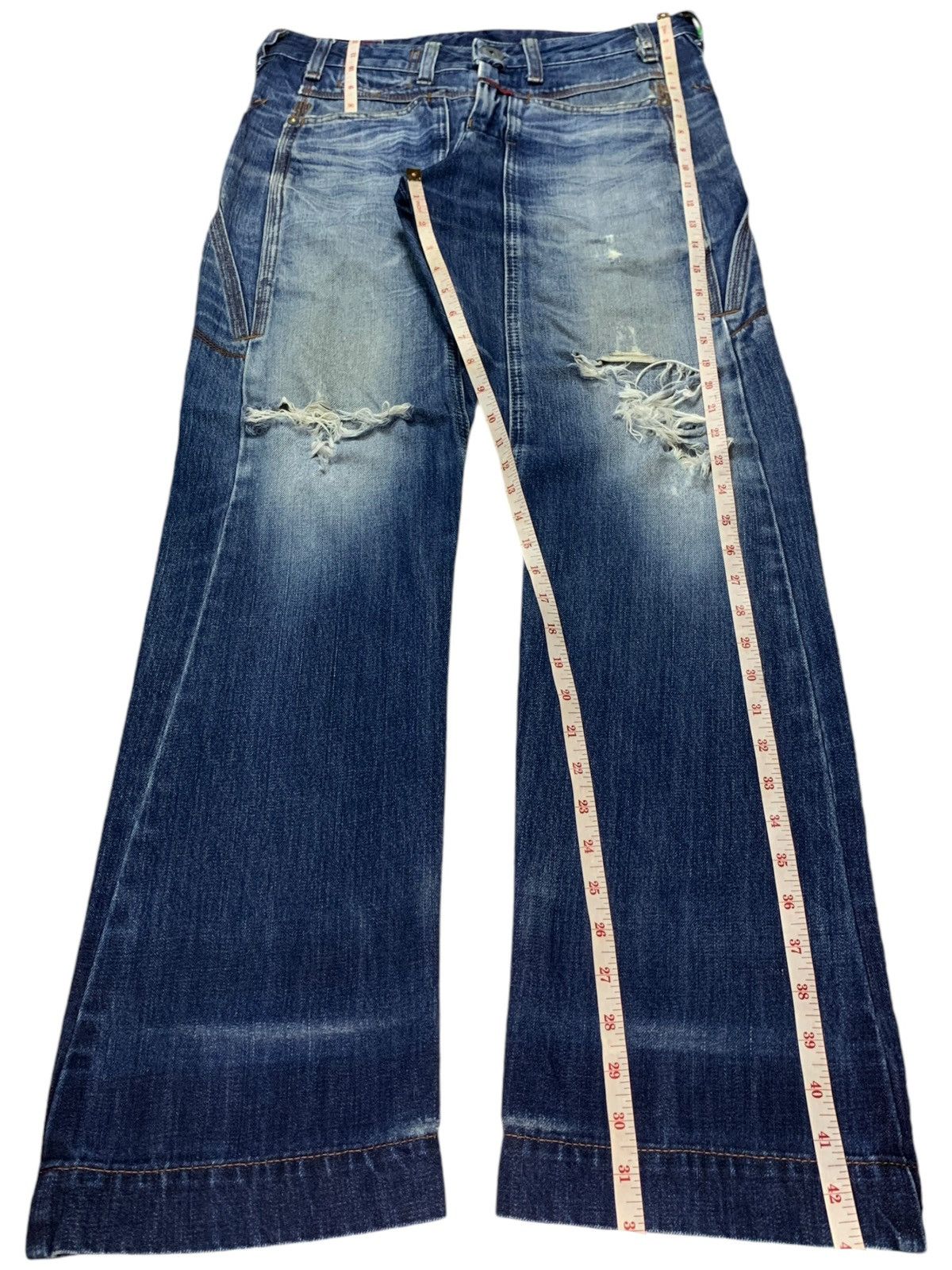 Marithe + Francois Girbaud Vintage Marithe Francois Girbaud Blue Wash Loose Fit Jeans Size US 33 - 15 Thumbnail