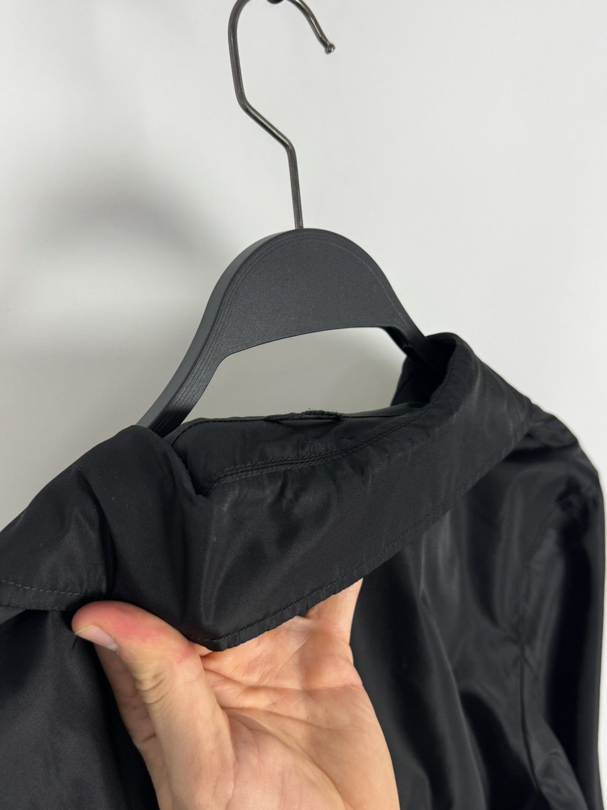Prada Prada Milano Nylon Black Midi Women’s Trench Coat Size S / US 4 / IT 40 - 20 Thumbnail
