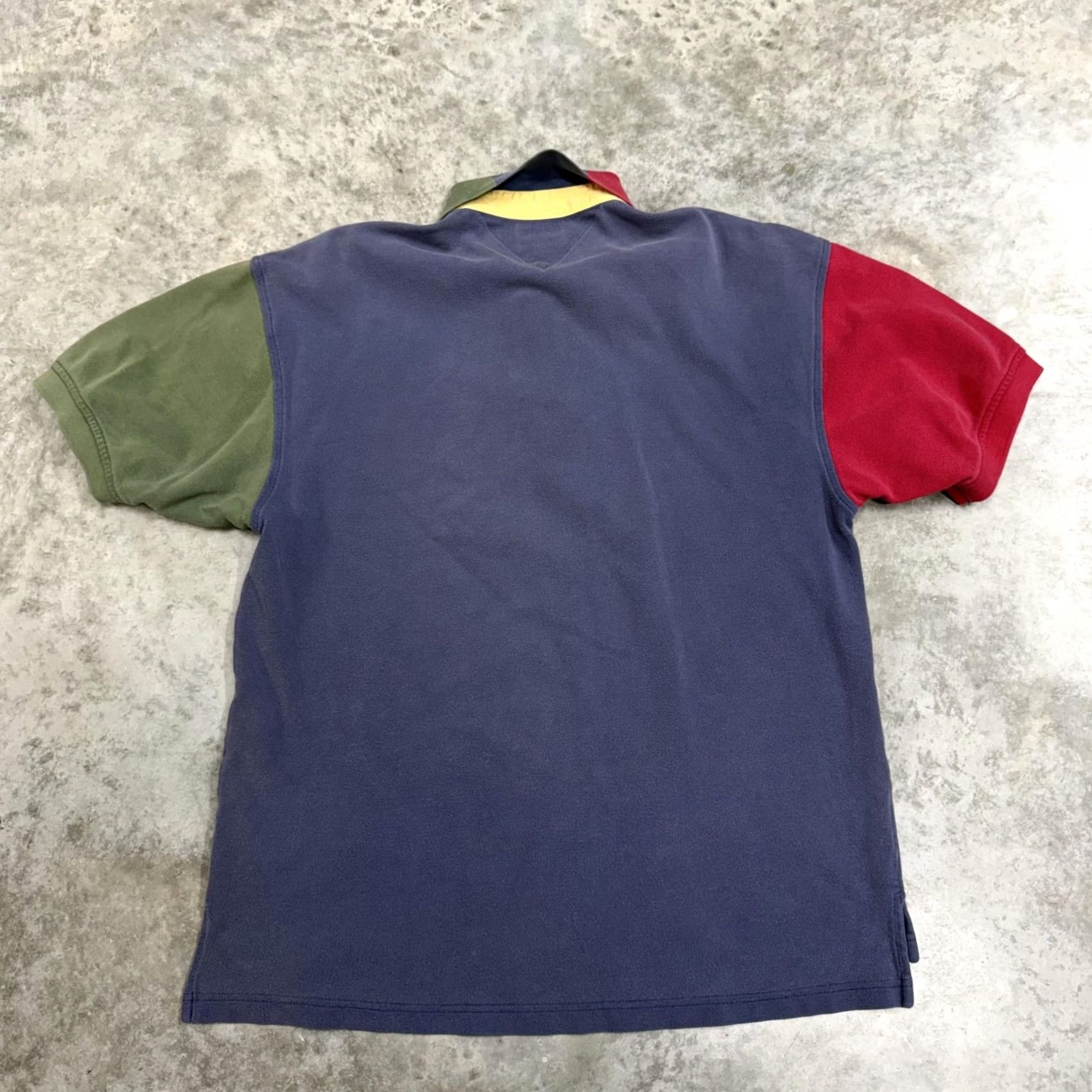 Tommy Hilfiger Tommy Hilfiger Polo Shirt Mens Large Multicolor Colorblock Crest Logo Casual Size US L / EU 52-54 / 3 - 5 Thumbnail