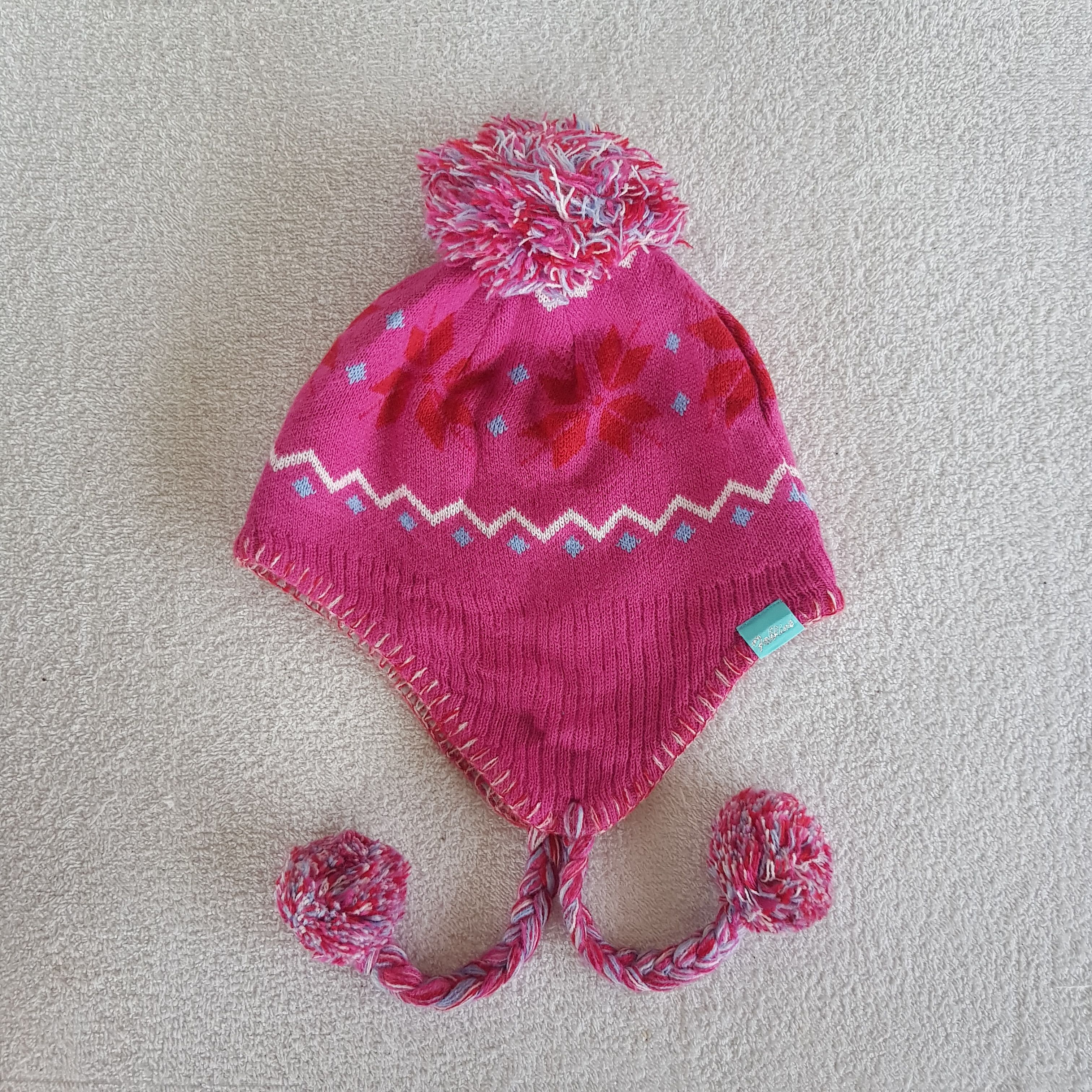 Japanese Brand Vintage Fables Earflap Beanie Pom Pom Snow Caps Ski Hats. Size ONE SIZE - 5 Thumbnail