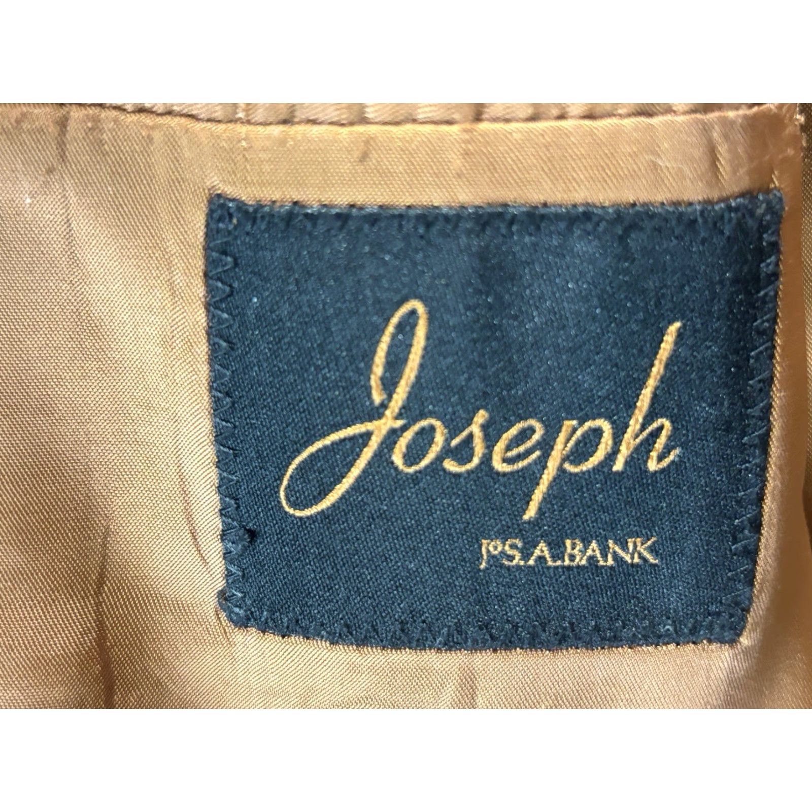 Jos. A. Bank VINTAGE Jos A Bank Blazer Jacket Sport Coat Mens 43L Wool Slim Fit Plaid Blue/Grey Long Two-Button Classic Business Blazer Mens Big & Tall Size 46R - 7 Thumbnail