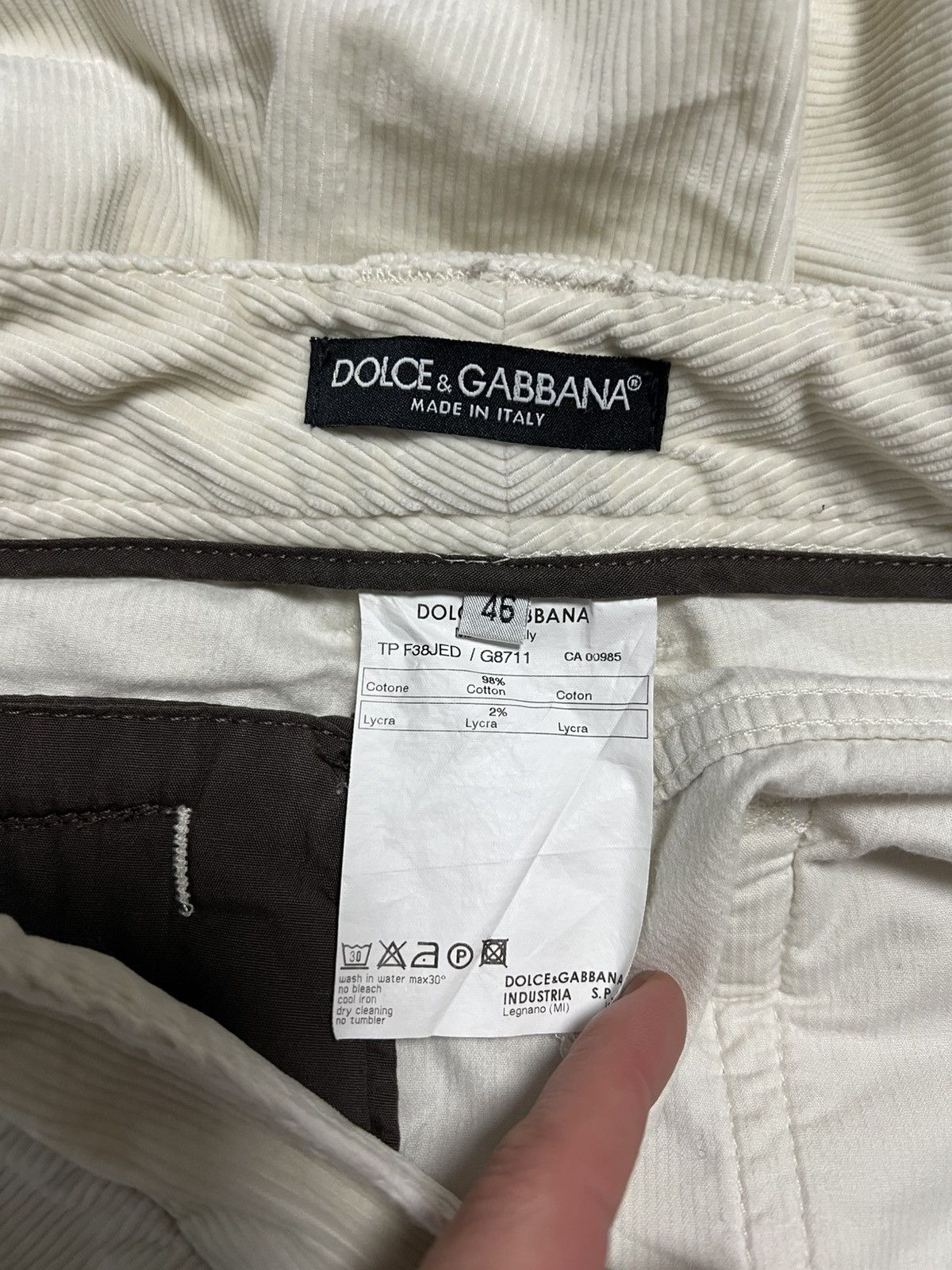 Dolce & Gabbana Dolce & Gabbana M jeans pants white Size 32" / US 10 / IT 46 - 2 Thumbnail