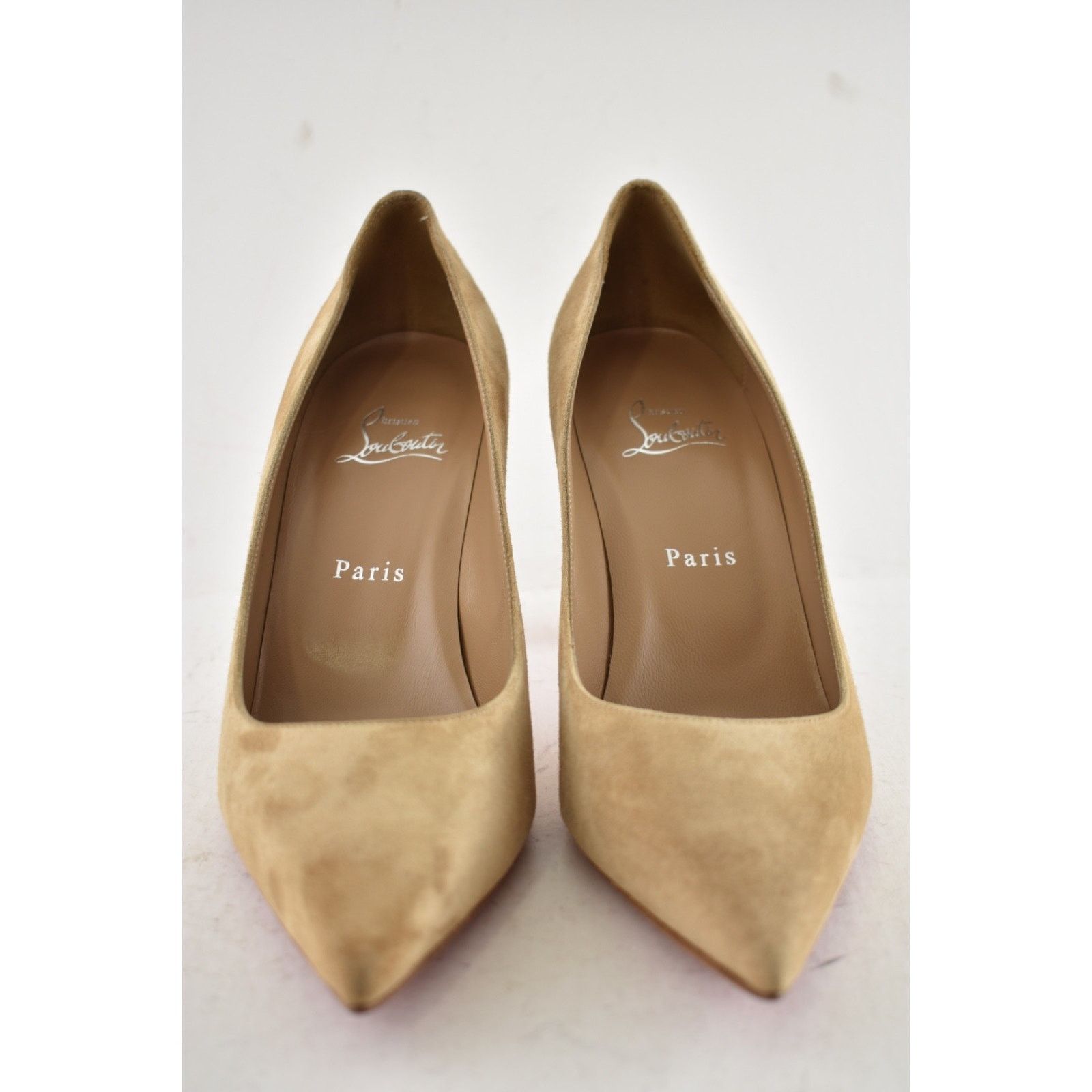 Christian Louboutin Christian Louboutin Condora 85 Lionne Beige Brown Suede Size US 6 / IT 36 - 6 Thumbnail