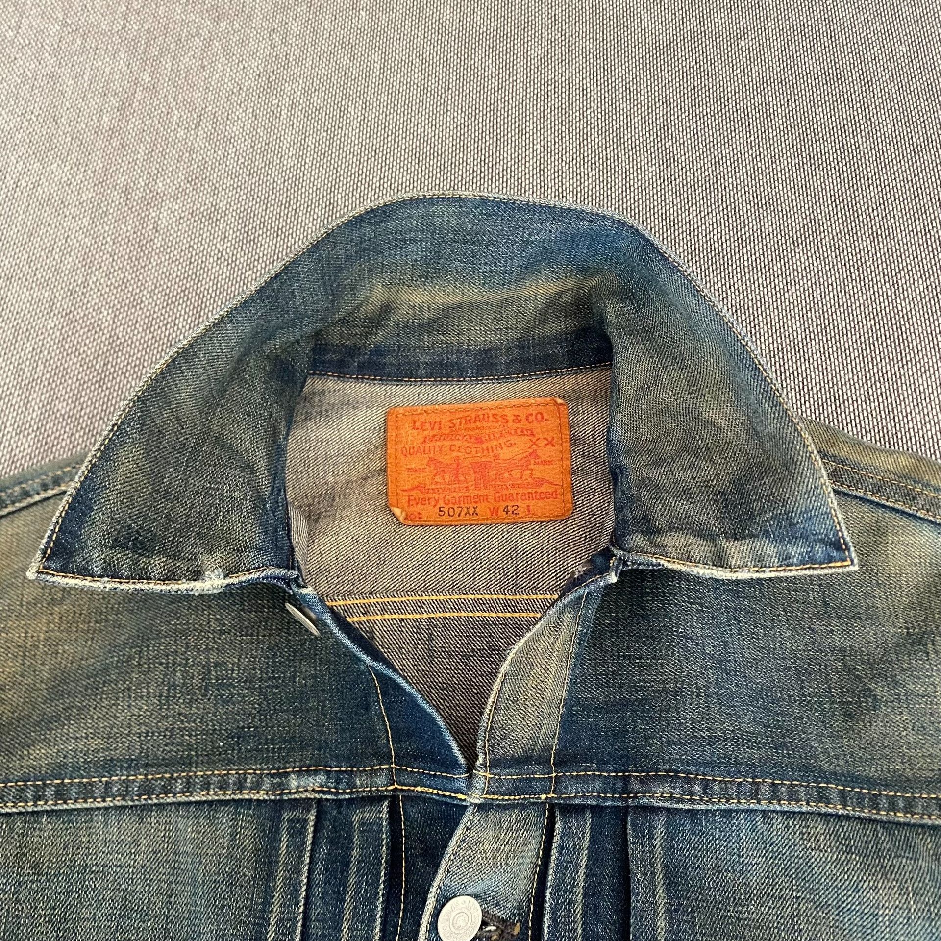 Levi's Vintage Clothing Levi's LVC 507XX J22 Denim Jacket Size US XS / EU 42 / 0 - 3 Thumbnail