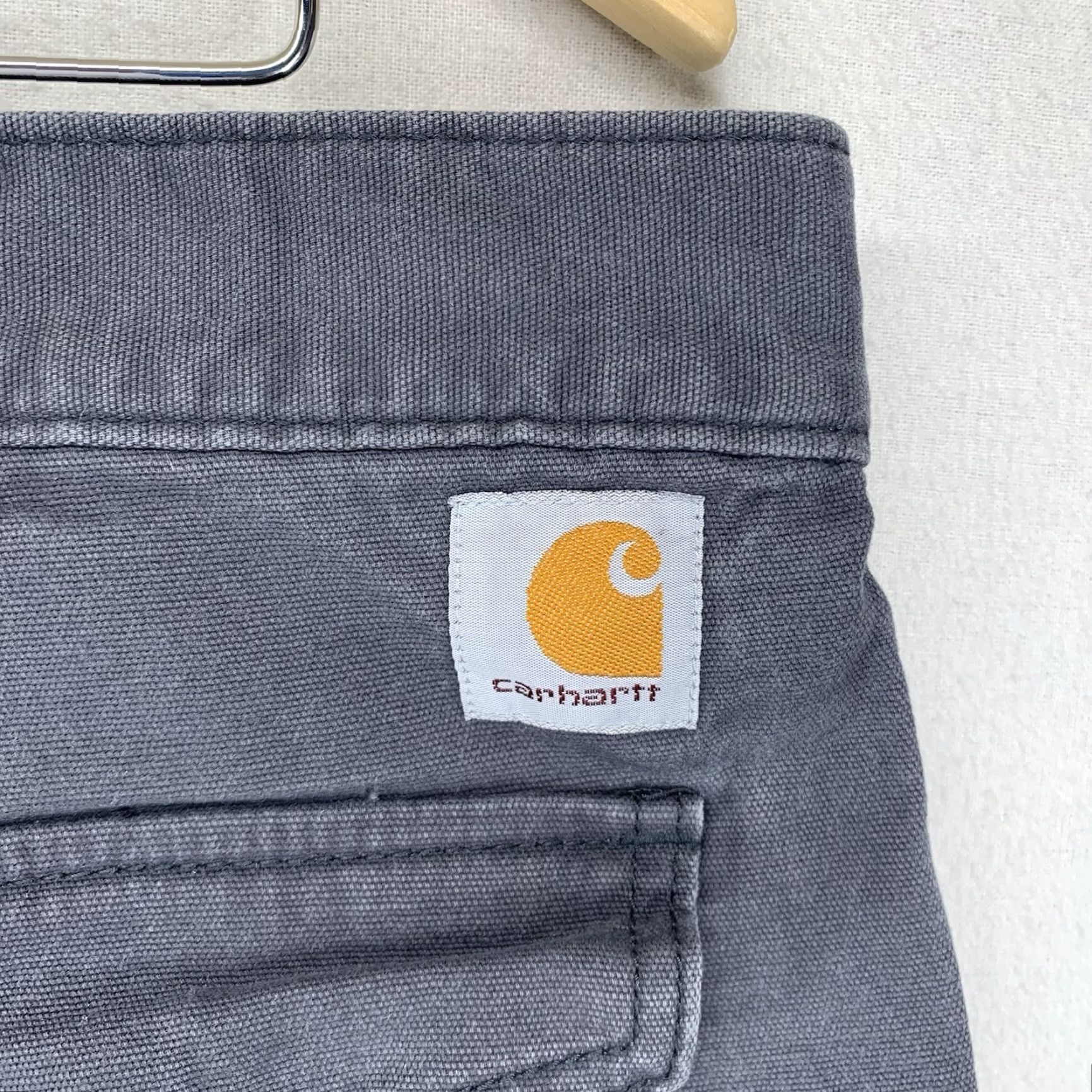 Carhartt VINTAGE Carhartt Work Pants Men 42W x 30in Gray Utility Carpenter Rigid Flex Workwear Size US 42 / EU 58 - 3 Thumbnail