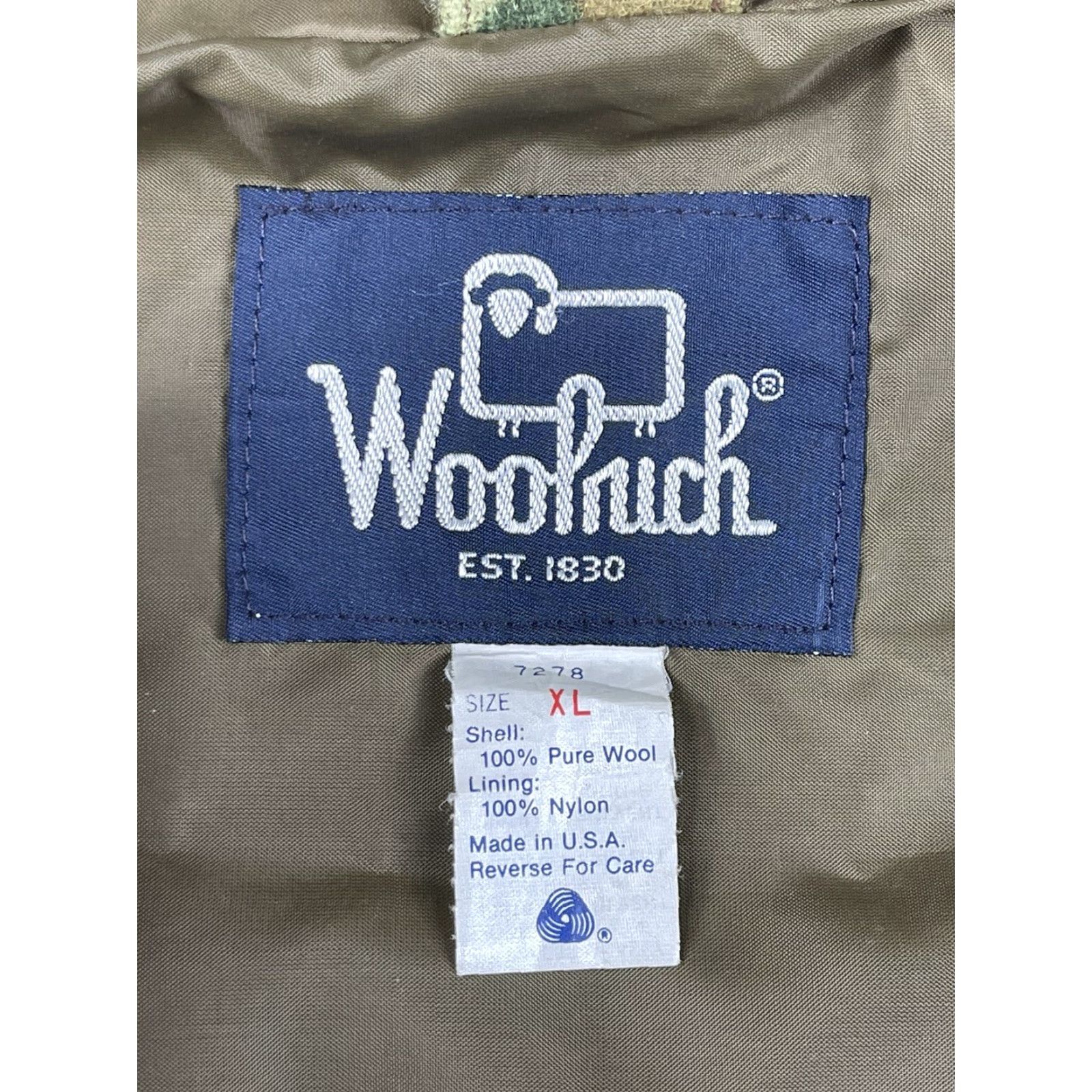 Vintage Vintage Woolrich Mens Wool Camo Hunting Jacket Frog Skin Gore-Tex Lined Sz XL Size US XL / EU 56 / 4 - 4 Thumbnail