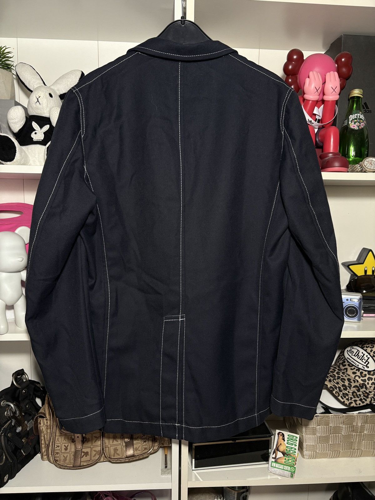 Comme des Garcons COMME des GARCONS SHIRT CONTRAST STITCH WOOL BLEND JACKET Size L / US 10 / IT 46 - 2 Thumbnail