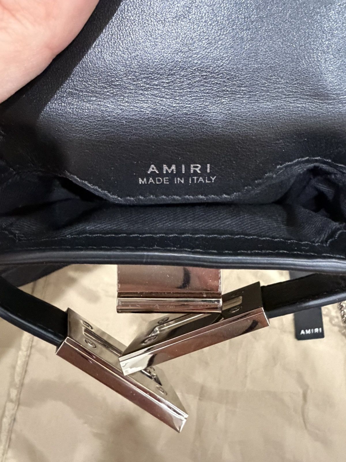 Amiri AMIRI Mini Amp Leather Crossbody Bag Size ONE SIZE - 6 Thumbnail