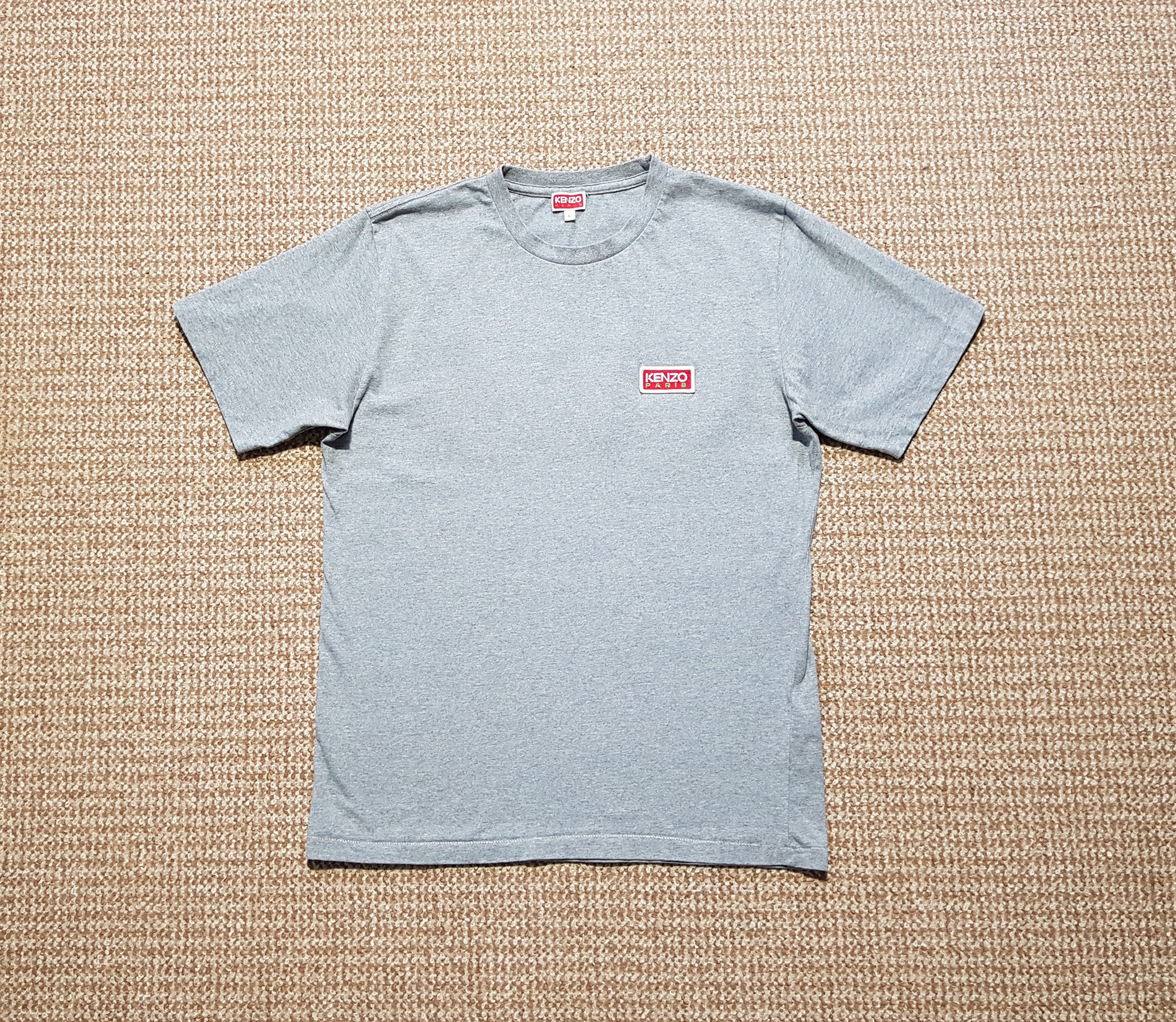 Kenzo Kenzo Paris Men's Grey Cotton T-Shirt Tee Big Logo sz L Size US L / EU 52-54 / 3 - 2 Thumbnail