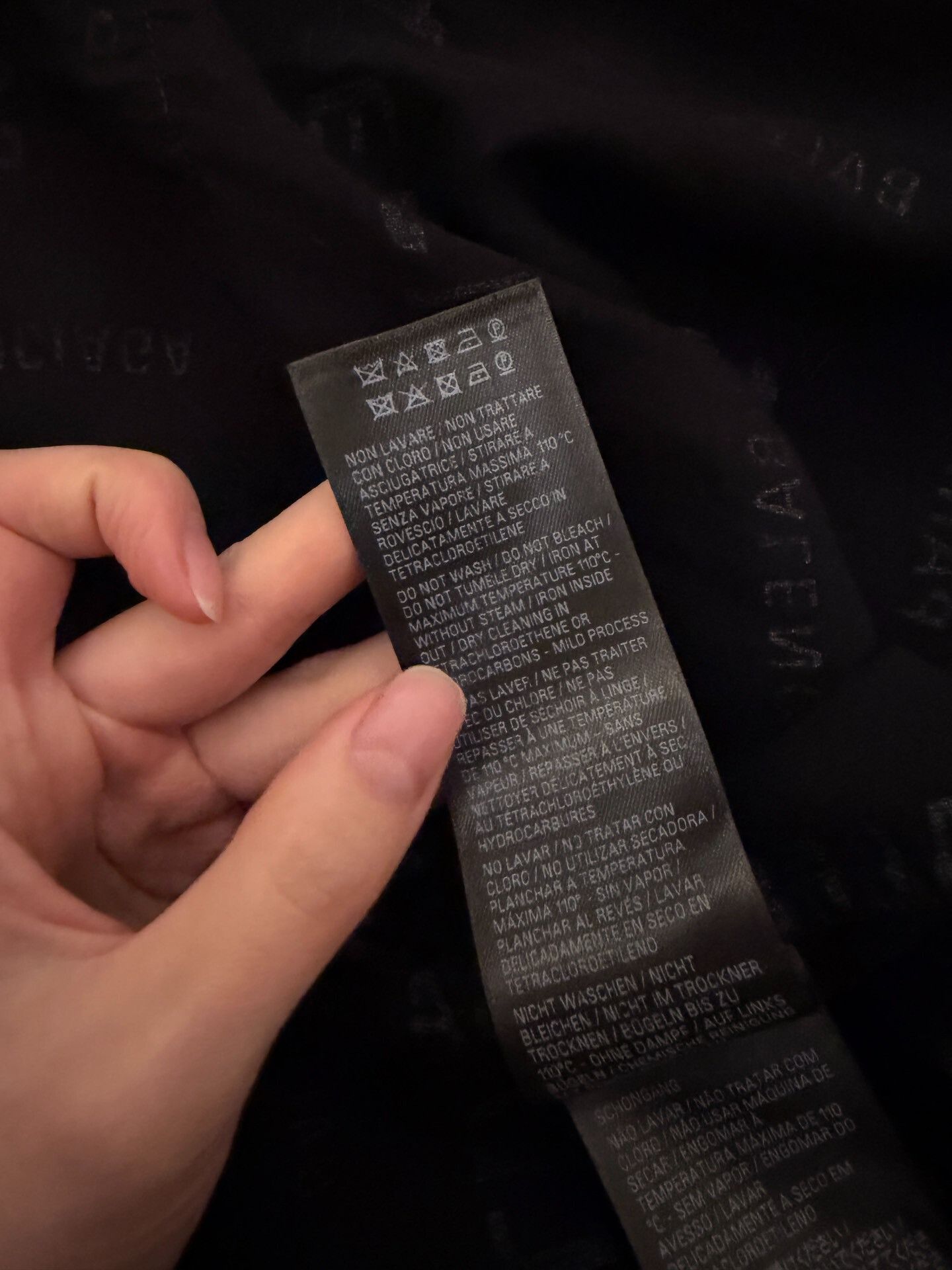 DEFEND PARIS balenciaga black long sleeve shirt with print Size US XS / EU 42 / 0 - 5 Thumbnail