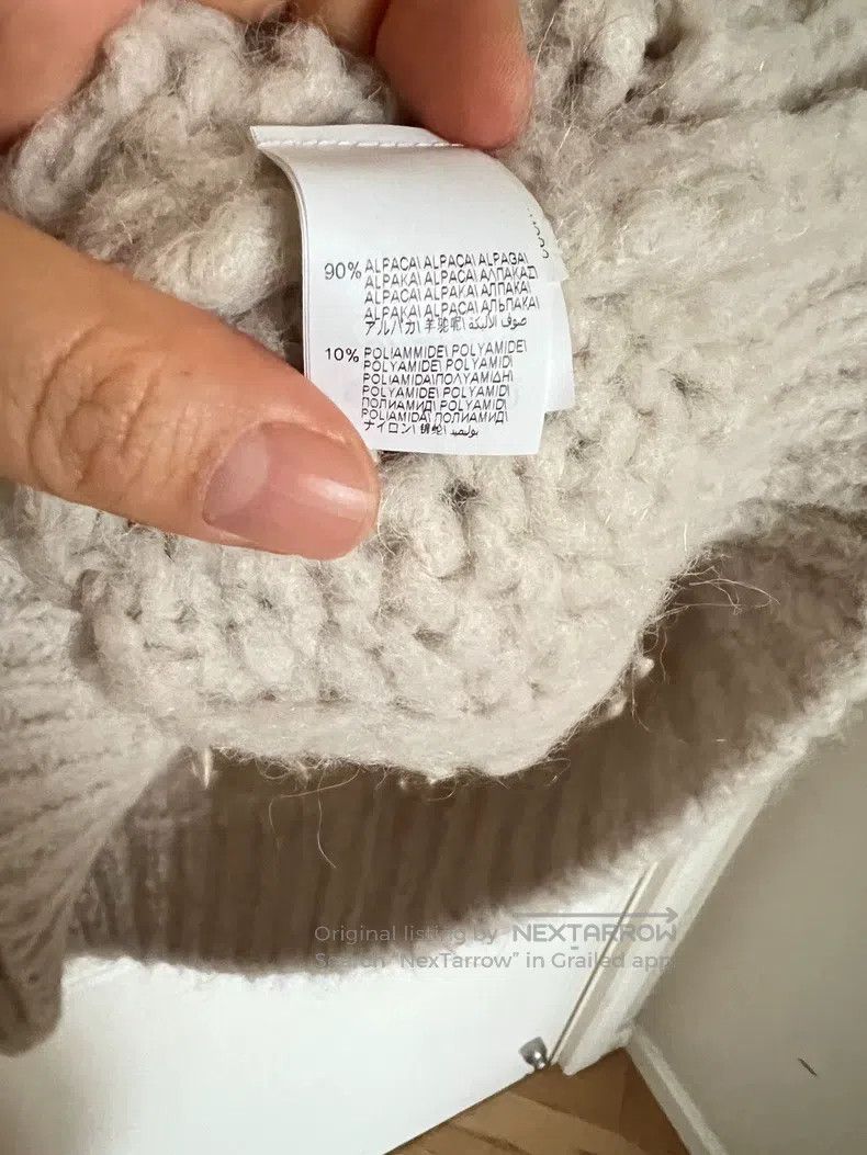 Brunello Cucinelli Brunello Cucinelli Beige alpaca wool knitted sweater, warm Size L / US 10 / IT 46 - 5 Thumbnail